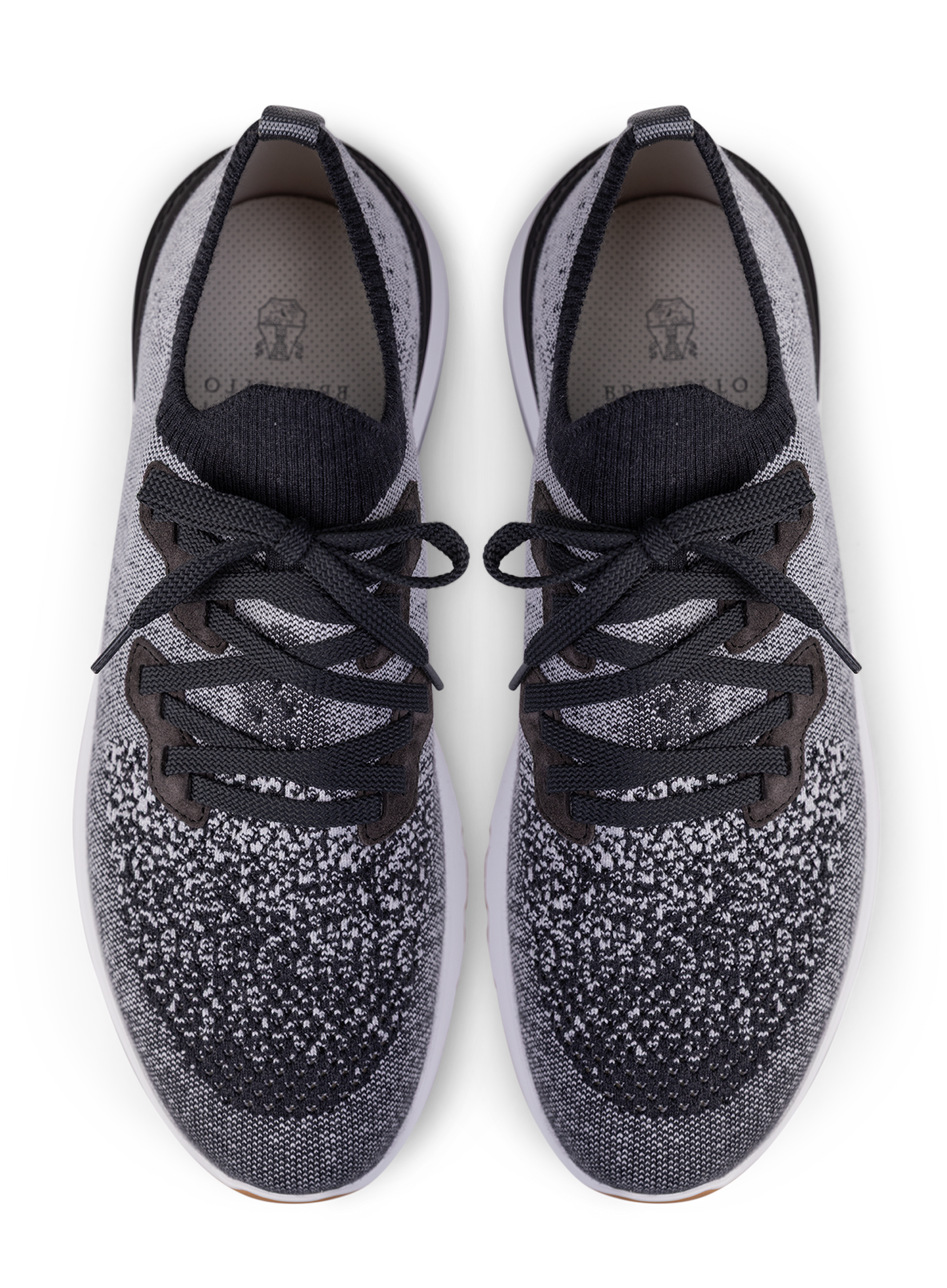 Knitted low-top sneakers | Zwart Melee