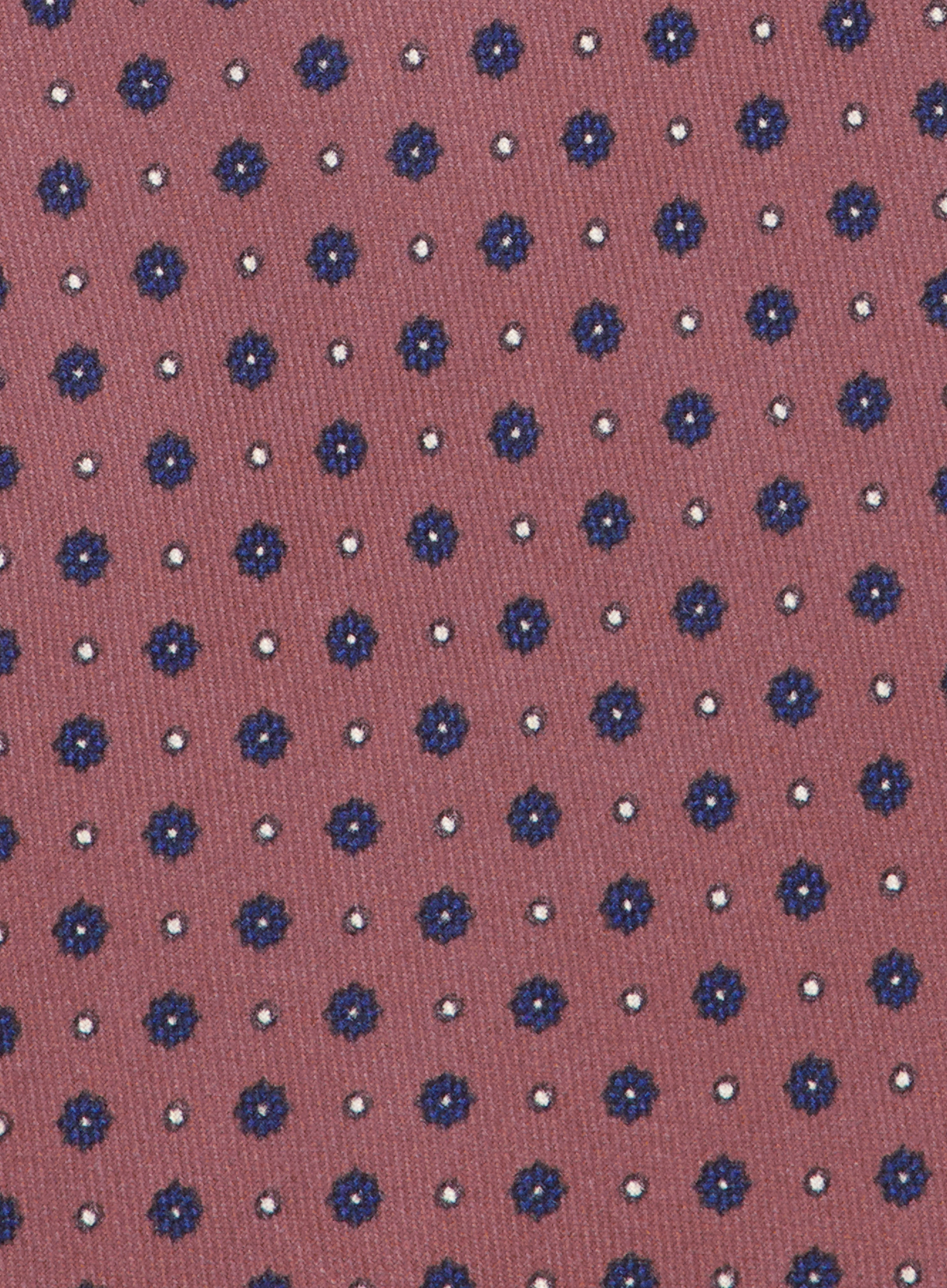 Zijde Stropdas met Bloemenprint | FULL_WIDTH | Bruin