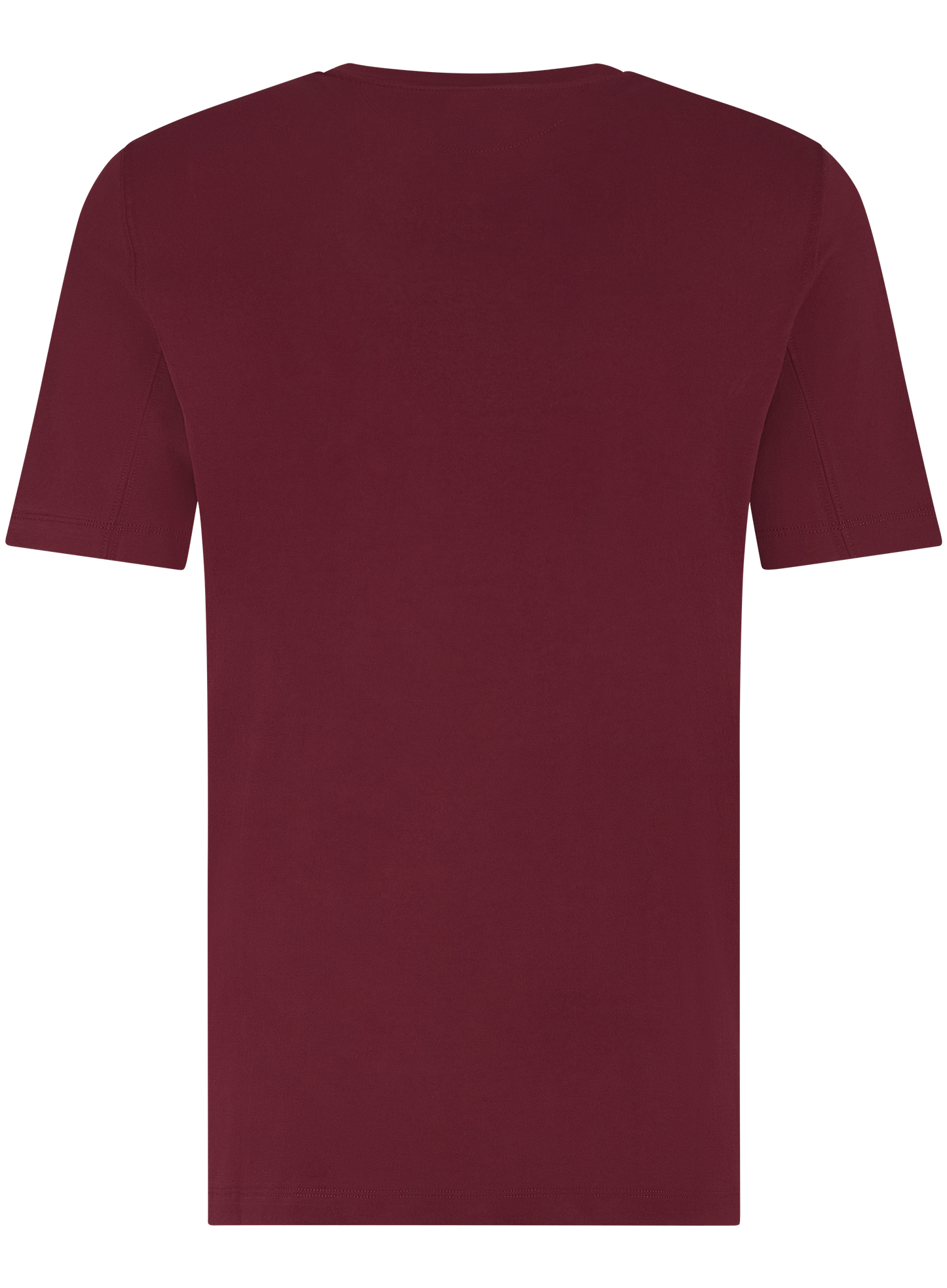 T-shirt van katoen | DARK BORDEAUX