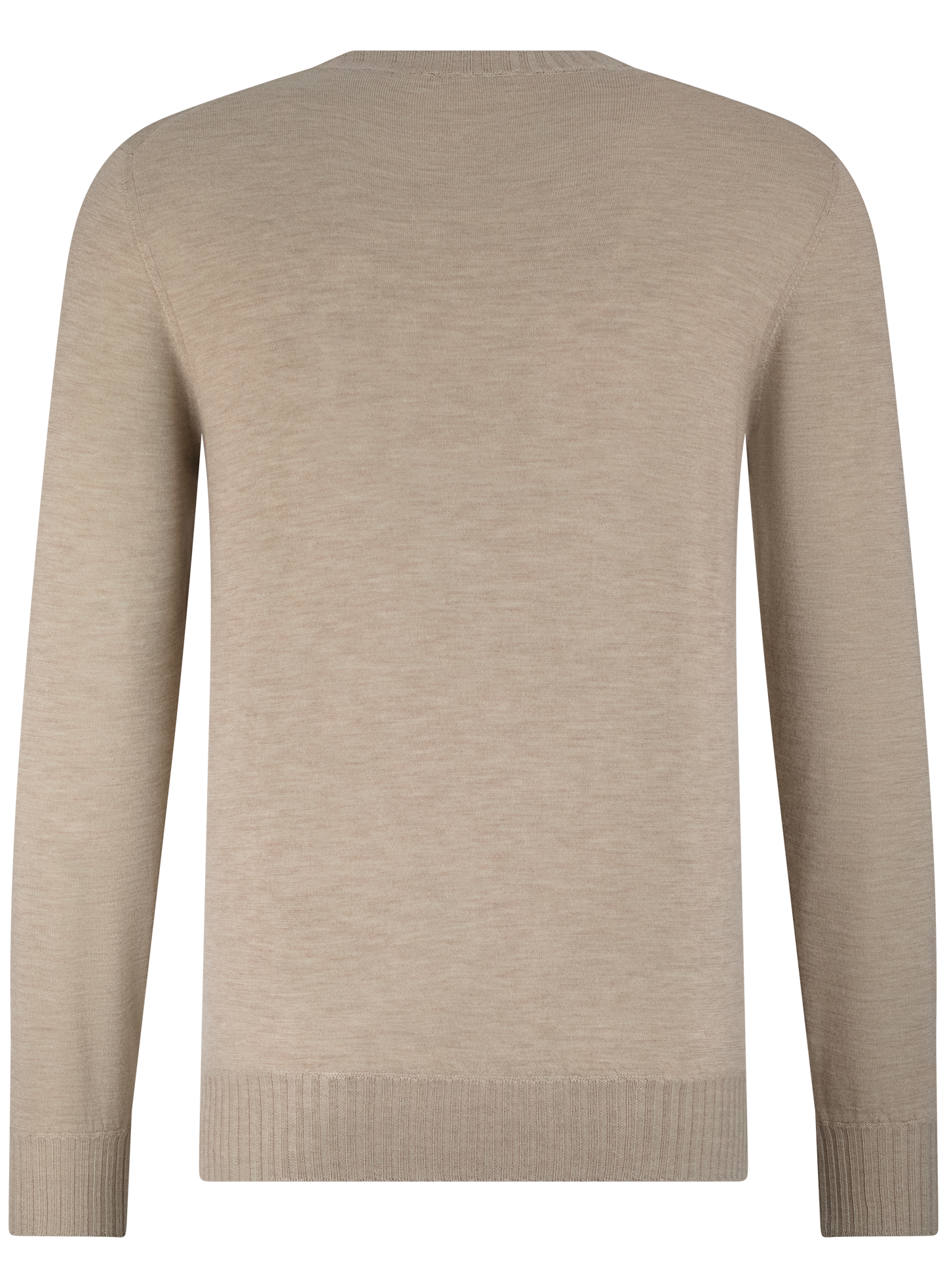 Crewneck met lange mouwen van cashmere | TAUPE