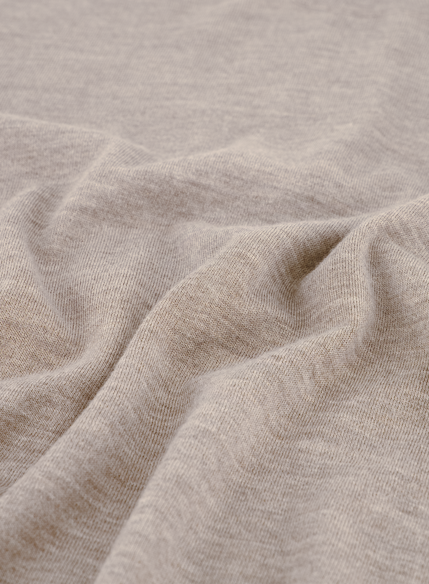 Longsleeve crewneck van cashmere en zijde | FULL_WIDTH | TAUPE