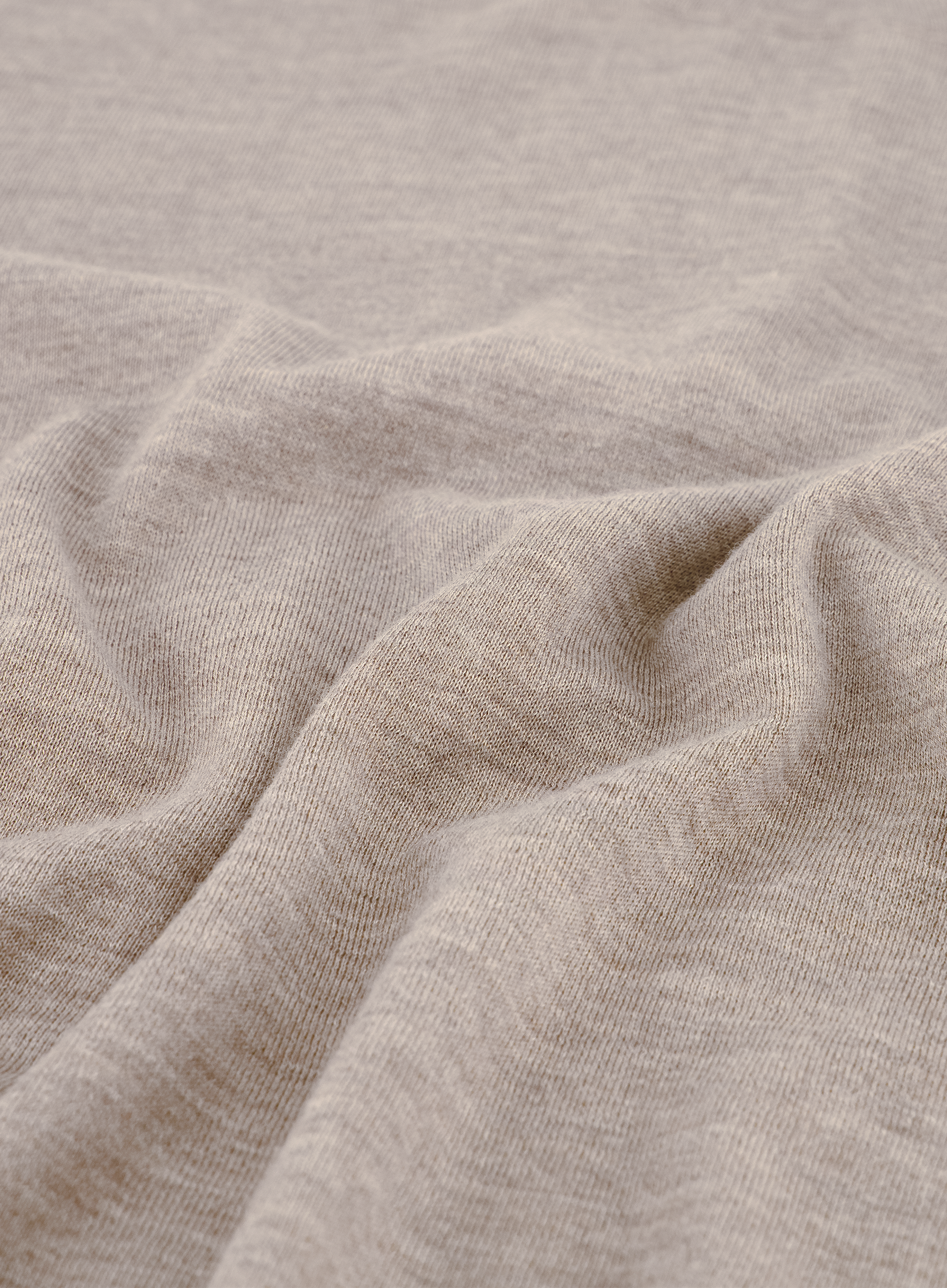 Longsleeve crewneck van cashmere en zijde | FULL_WIDTH | TAUPE