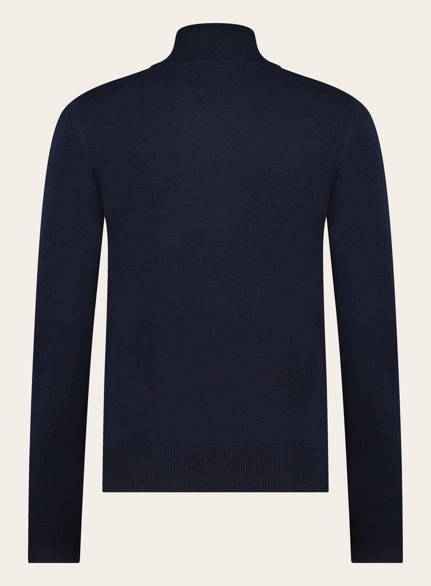 Half-zip van wol en cashmere | BLUE NAVY