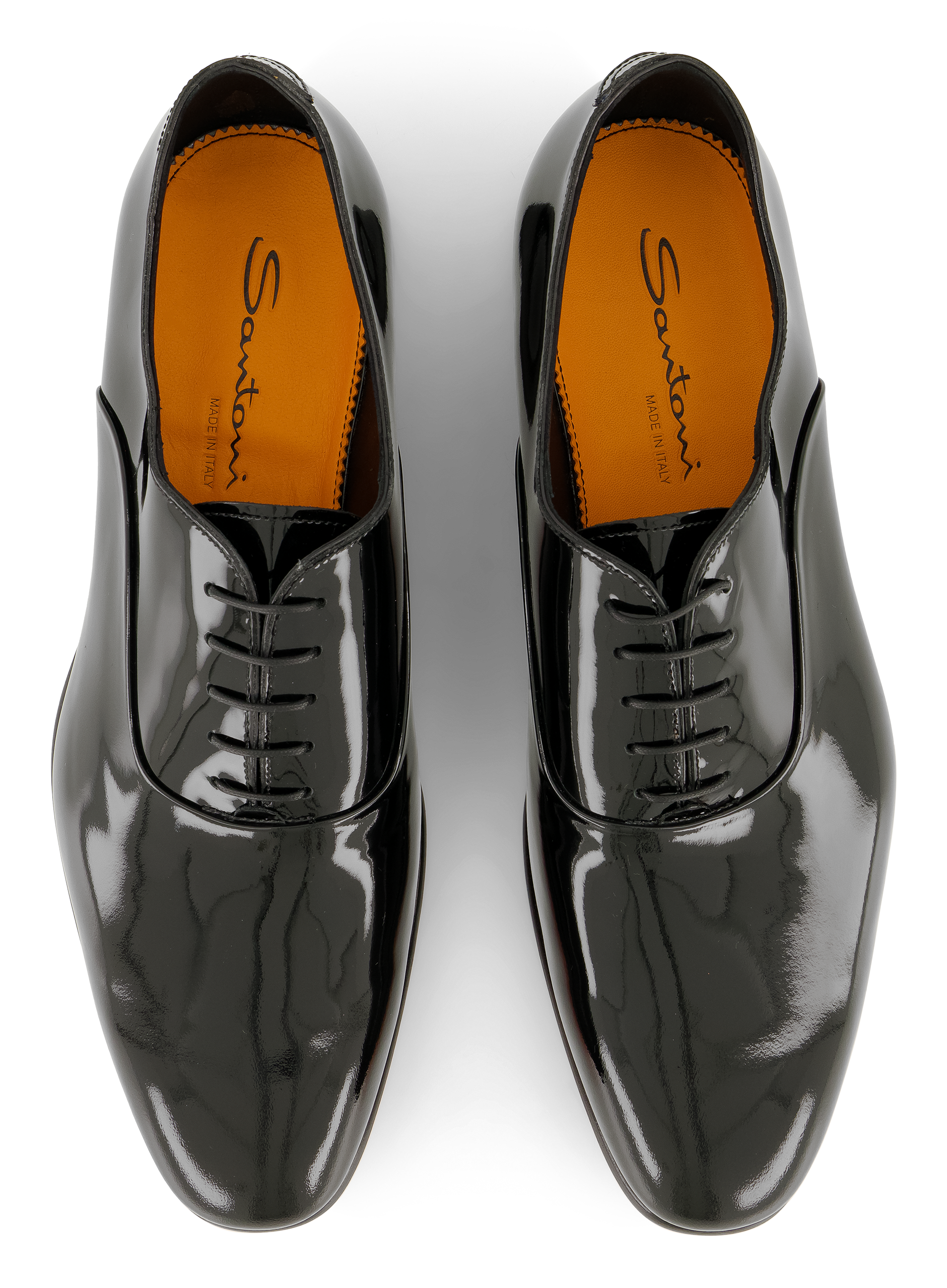 Veterschoenen van leer | Zwart