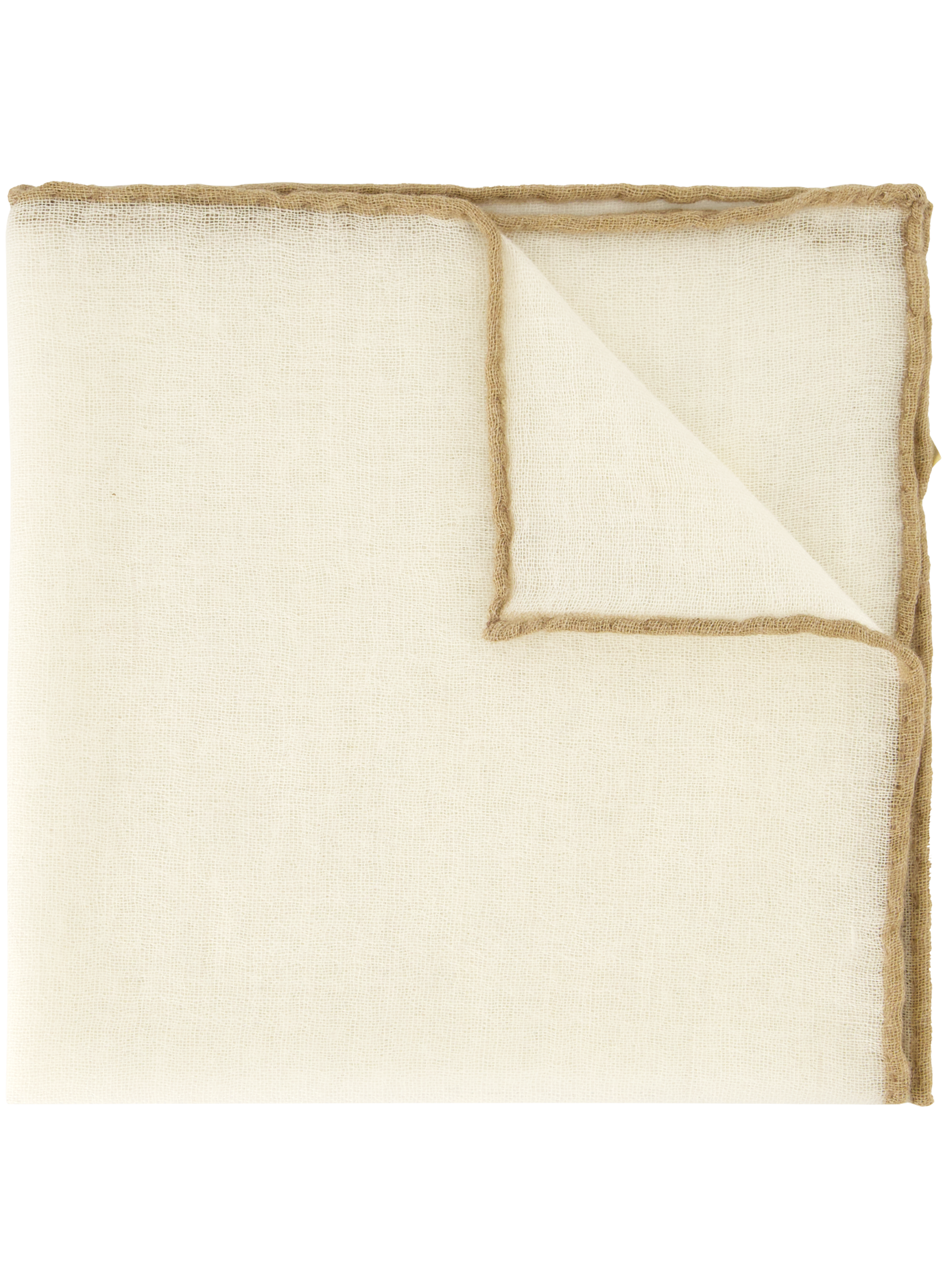 Gemêleerd pochet van wol en zijde | Wit