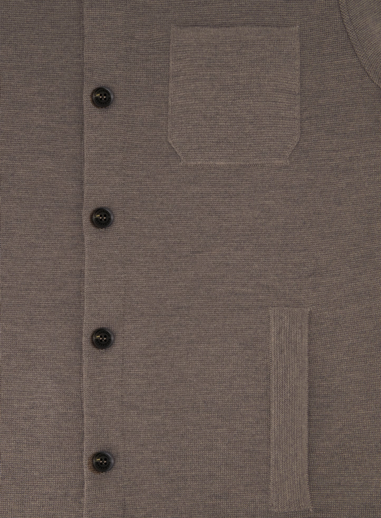 Overshirt van scheerwol | TAUPE