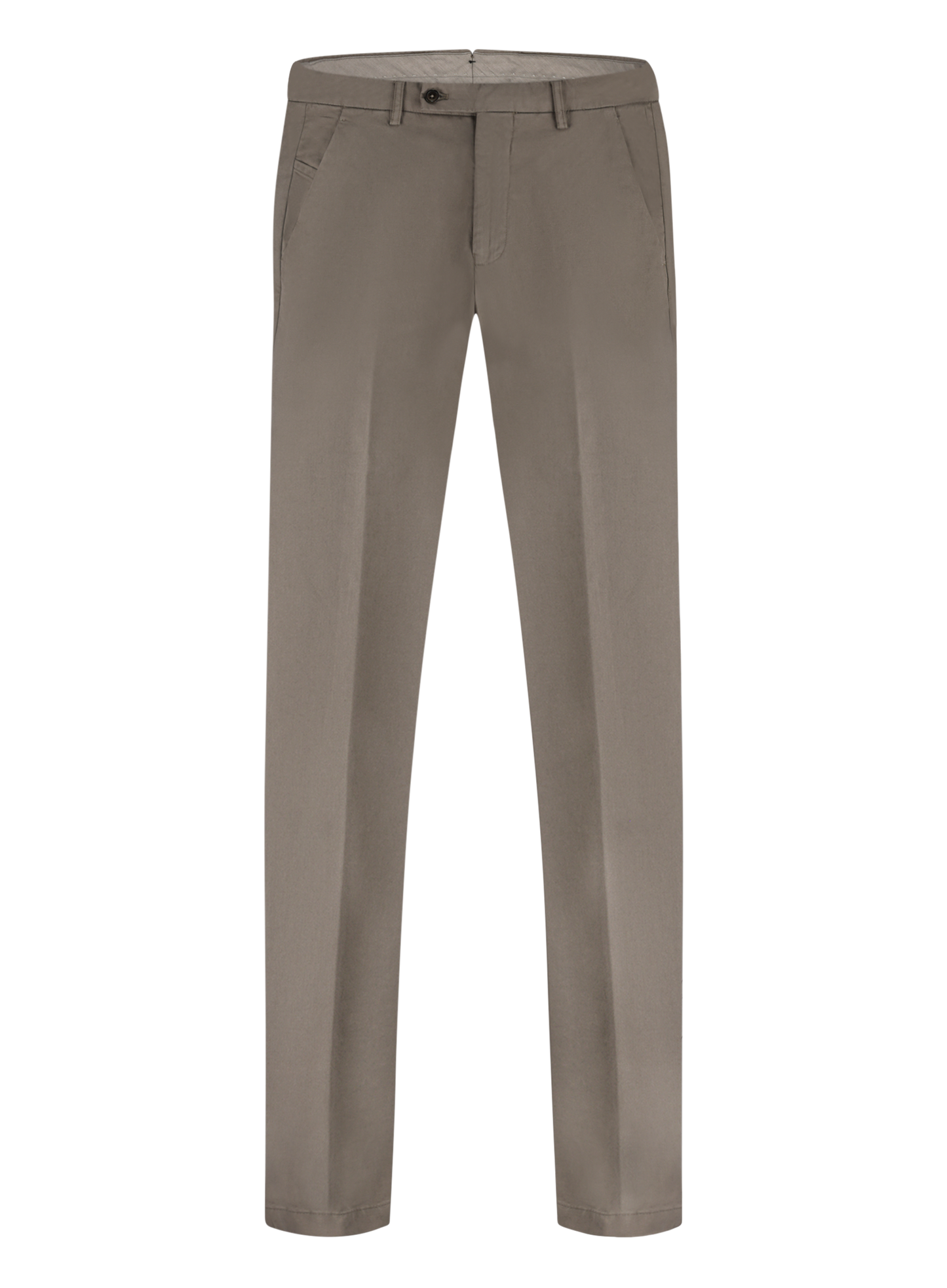Pantalon van katoen en lycocell | TAUPE