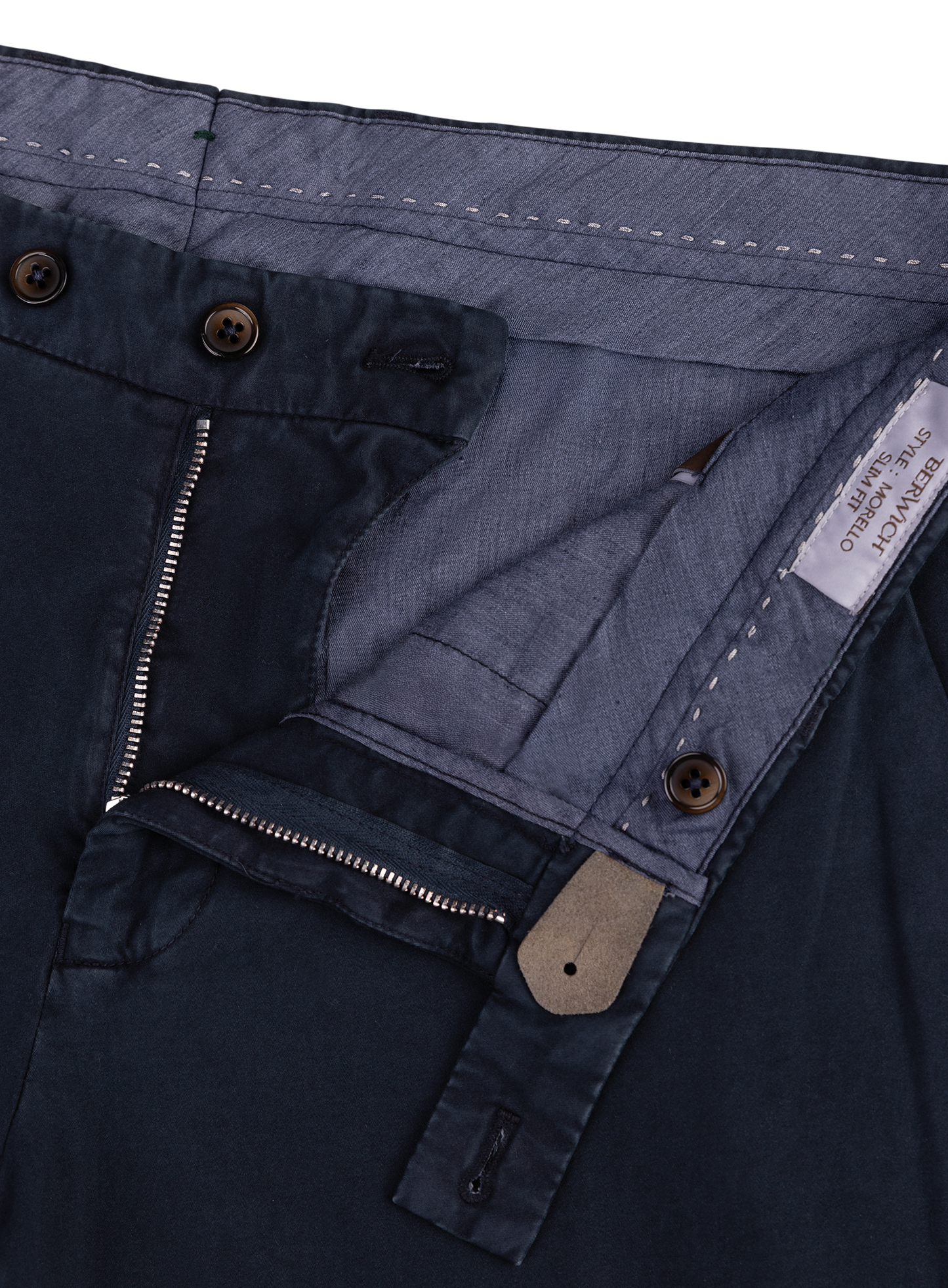 Pantalon van katoen en lycocell | FULL_WIDTH | BLUE NAVY