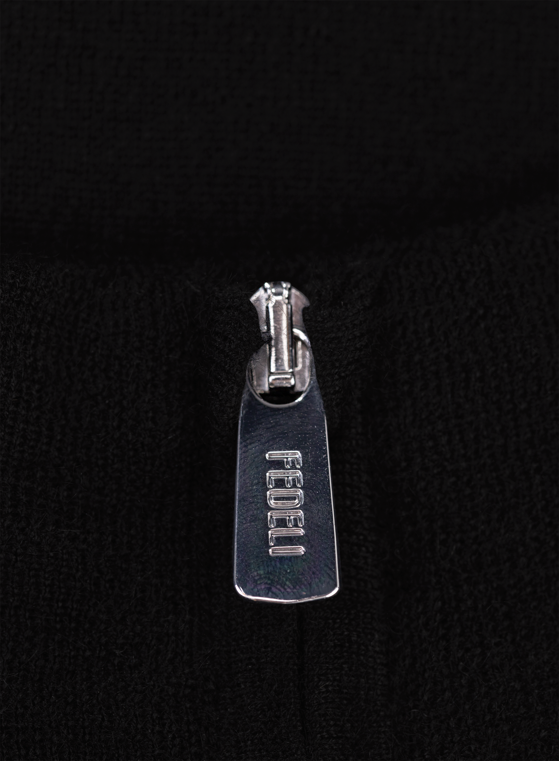 Half-zip vest van cashmere en zijde | FULL_WIDTH | Zwart