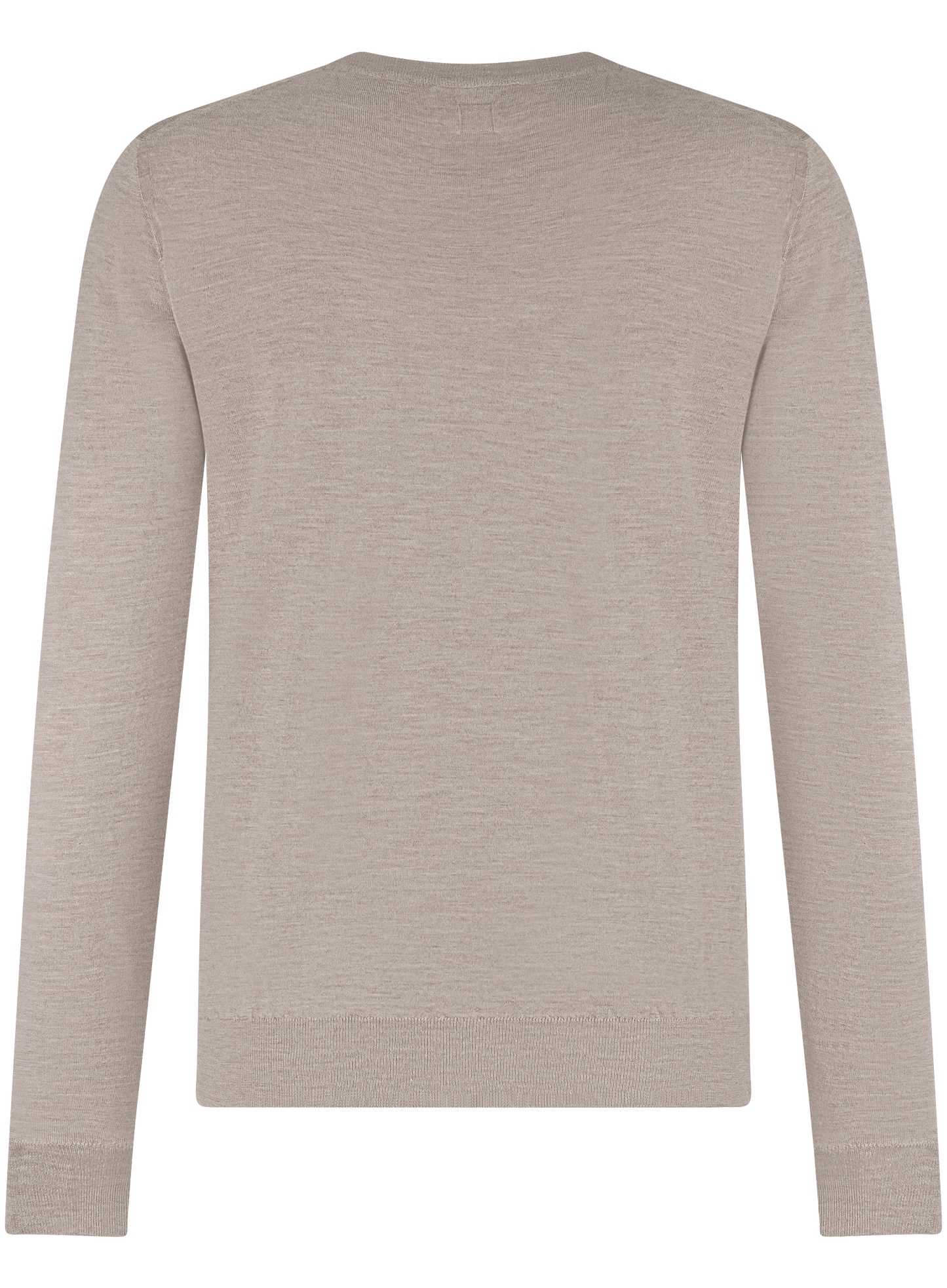 Longsleeve crewneck van cashmere en zijde | TAUPE