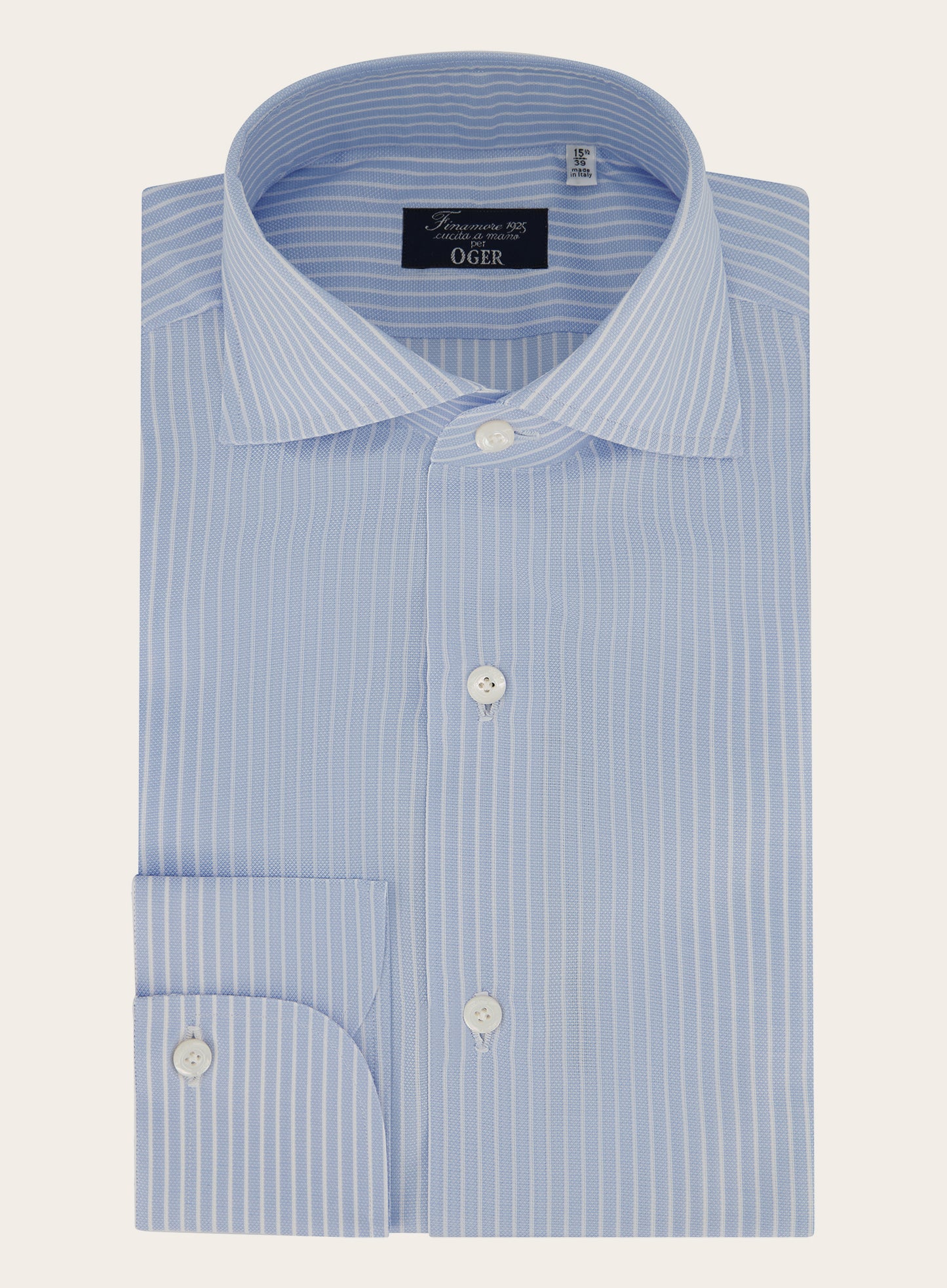 Gestreept Napoli royal oxford shirt | L.Blauw