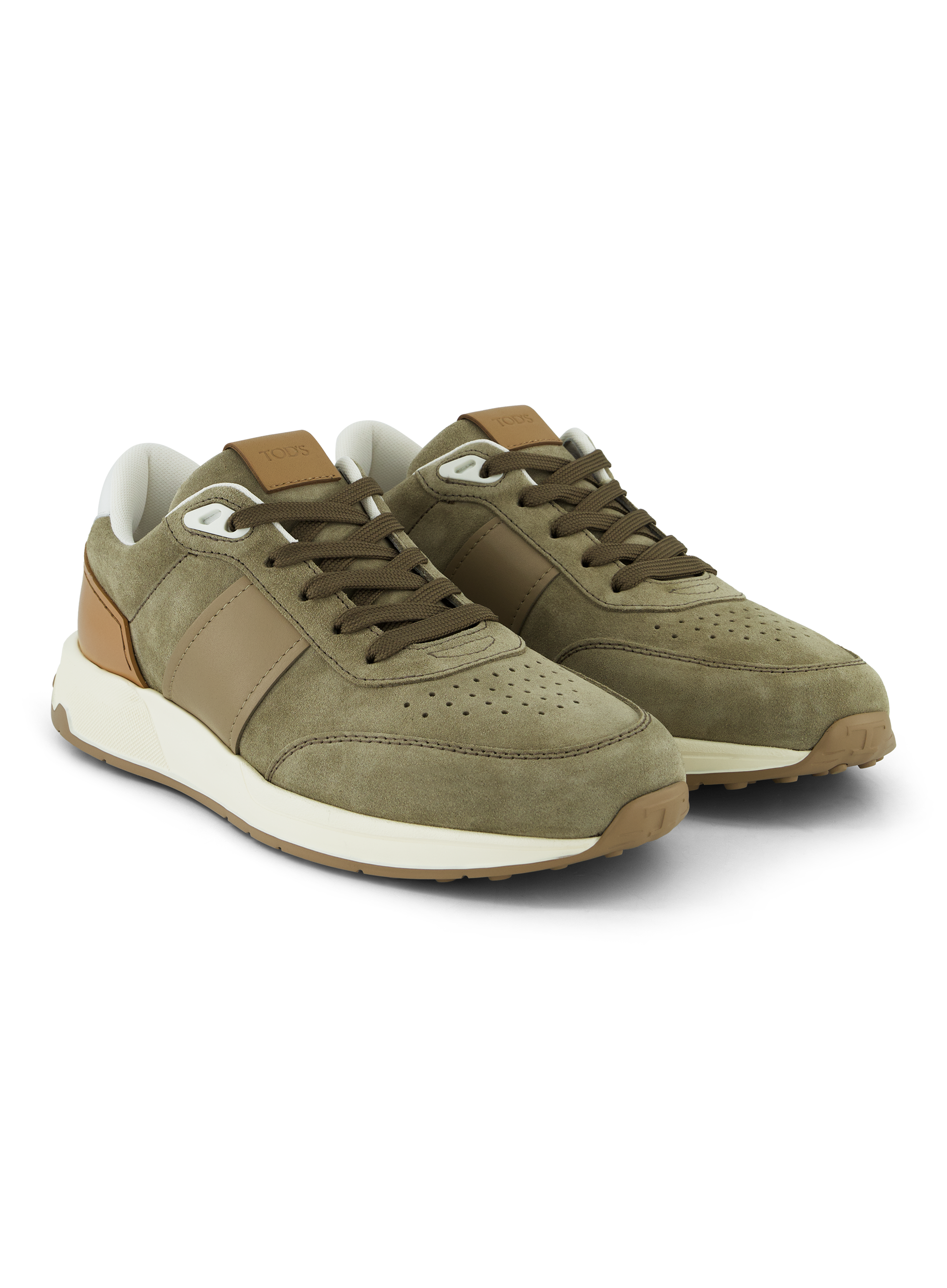 Sneakers van suède | L.groen