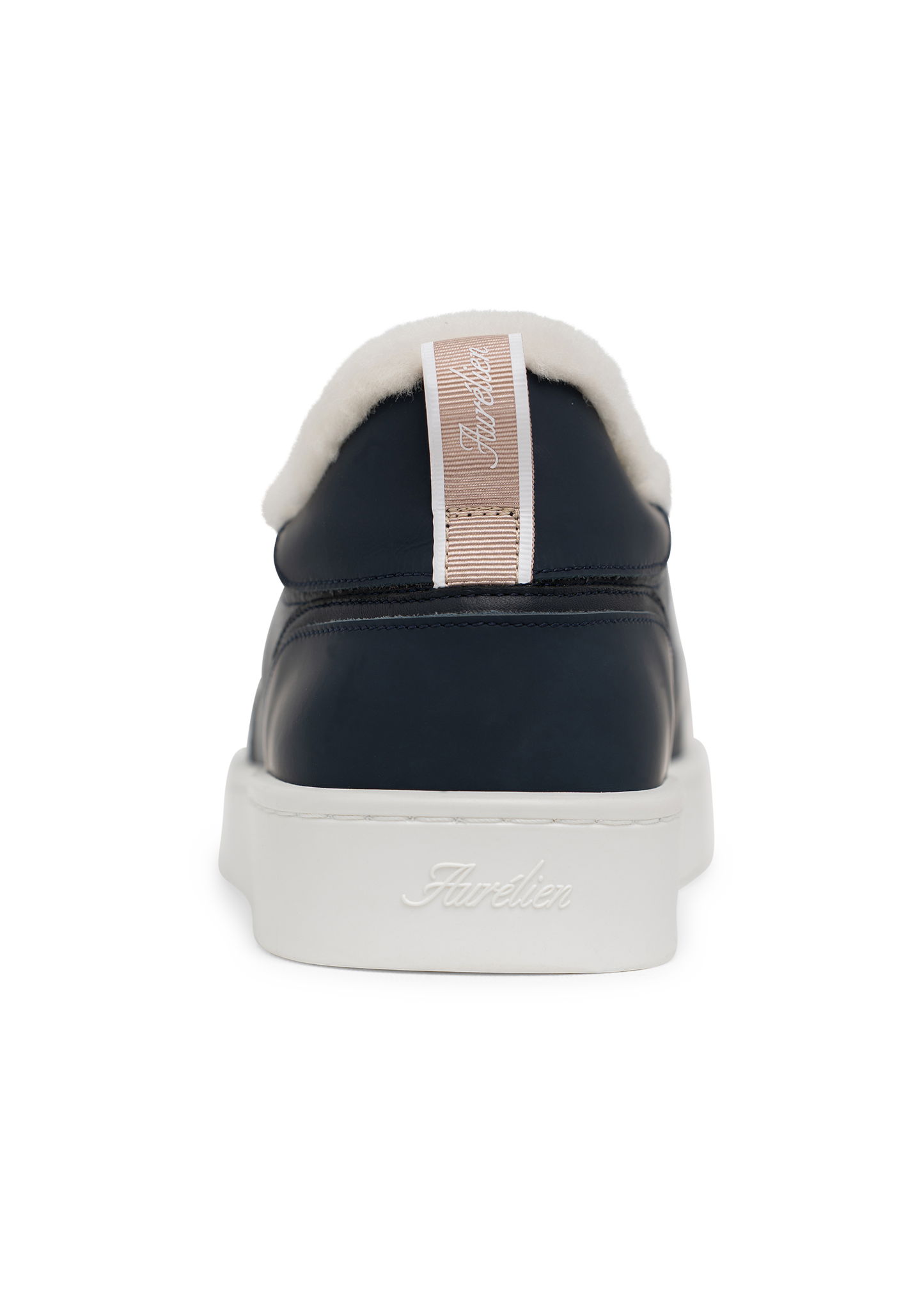 Leisure sneakers van leer | BLUE NAVY