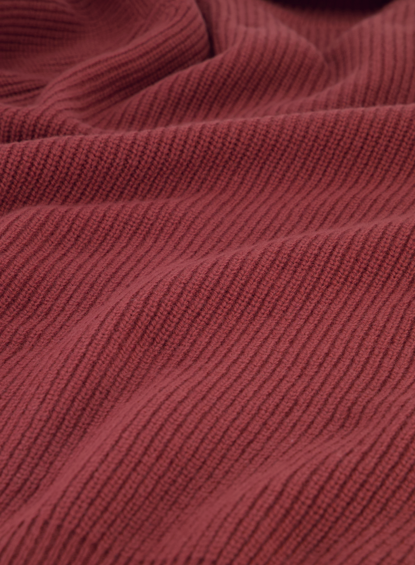 Buttonless polo van wol | FULL_WIDTH | Roest