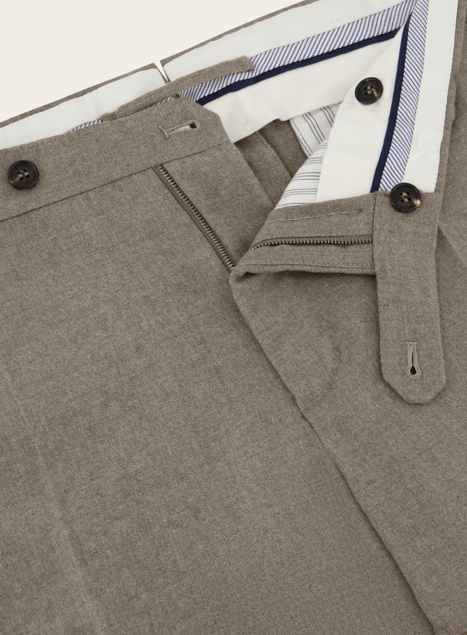 Pantalon van katoen | Taupe