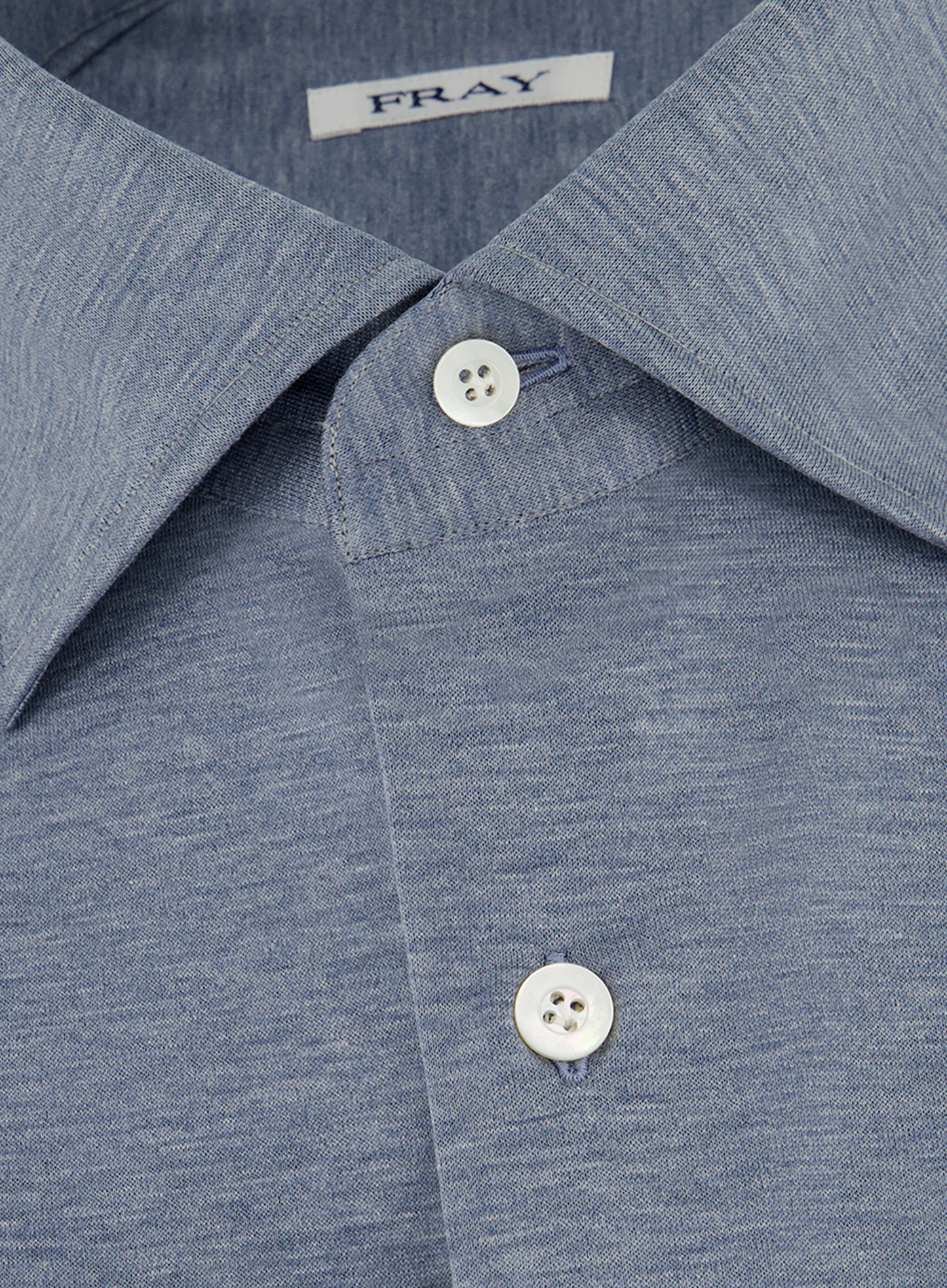 Gabriel shirt van katoen | FULL_WIDTH | BLAUW MELEE