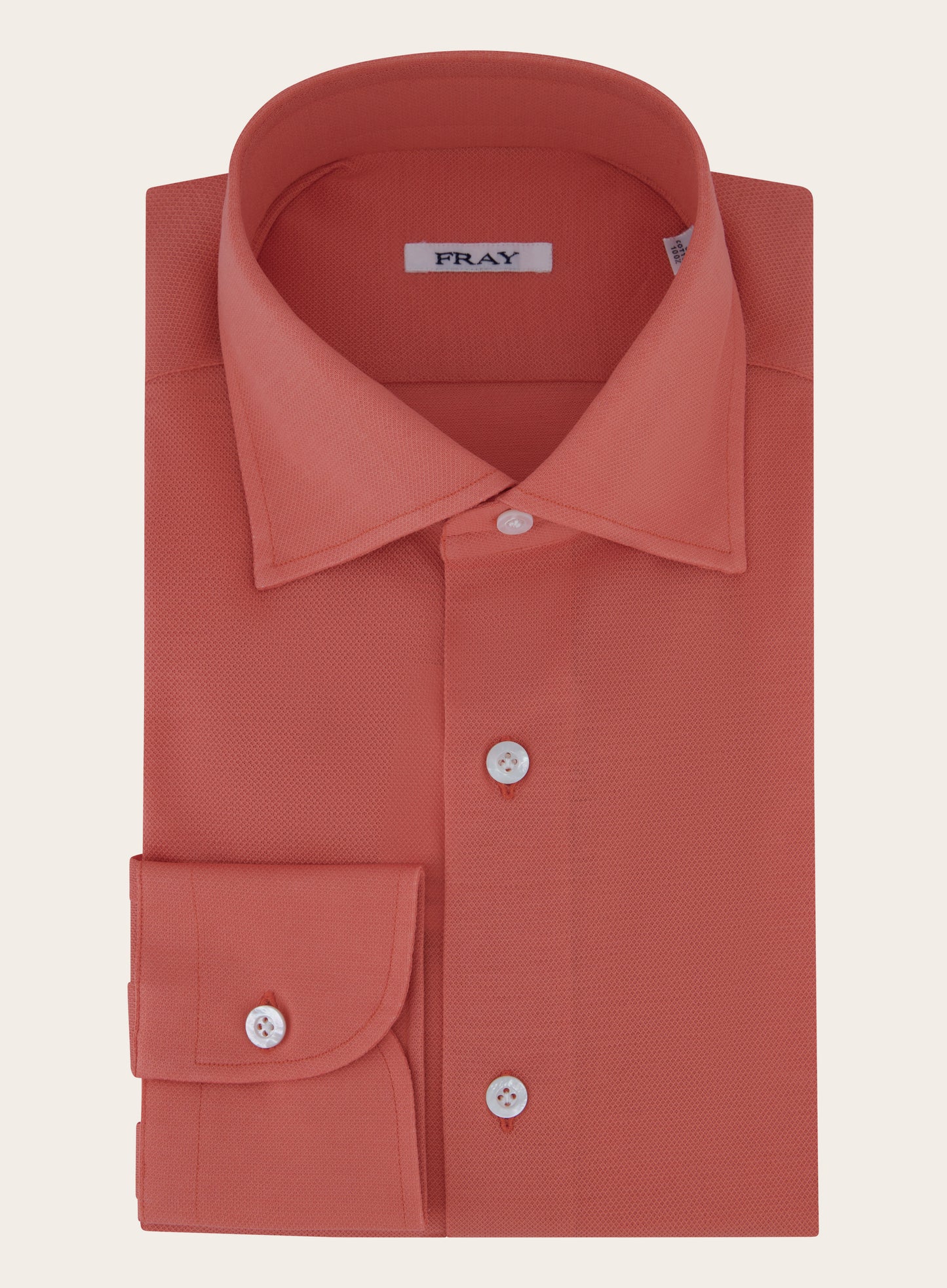 Gabriel shirt van katoen | Zalm