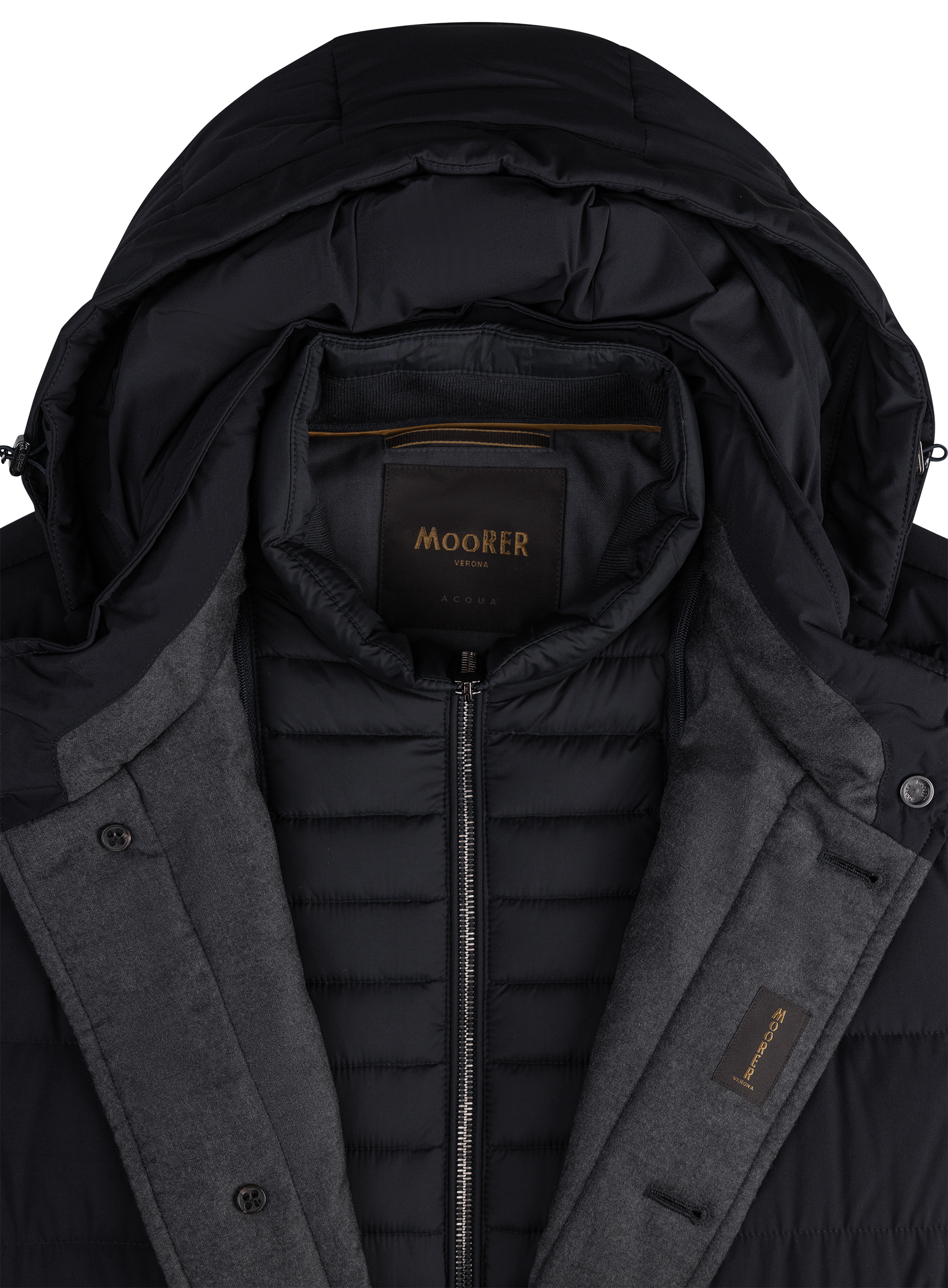 Waterafstotende jas met donsvulling | FULL_WIDTH | BLUE NAVY