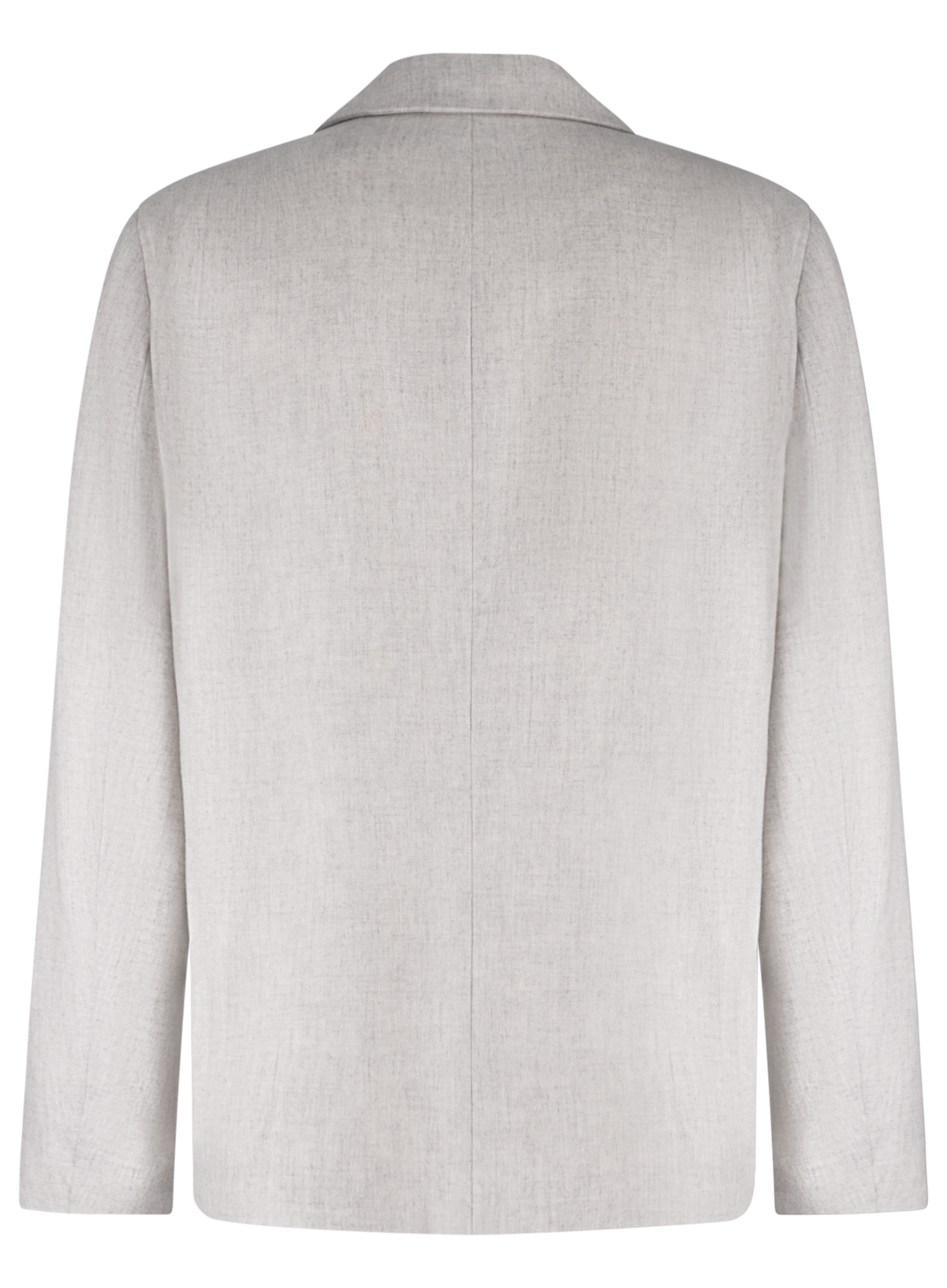 Overshirt van wol en cashmere | L.Grijs
