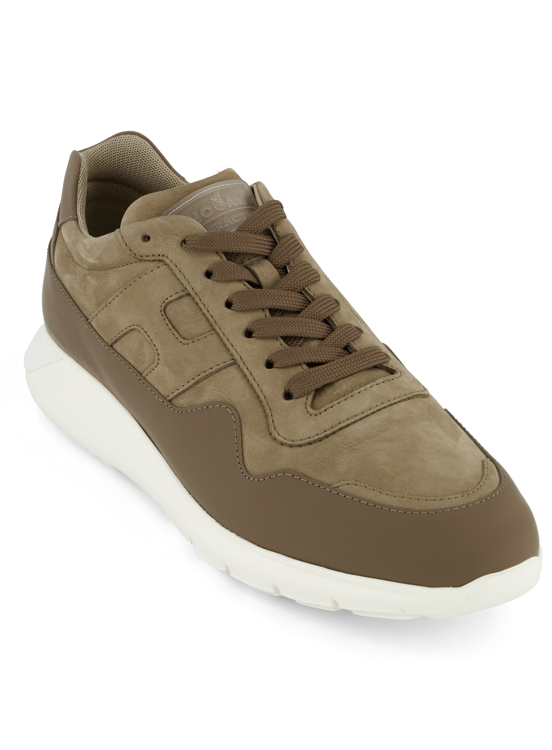 Interactive³ sneaker van leer | Beige