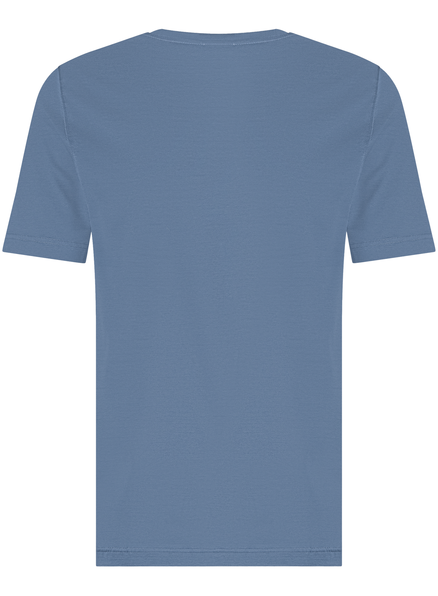 T-shirt van katoen | MID.BLAUW