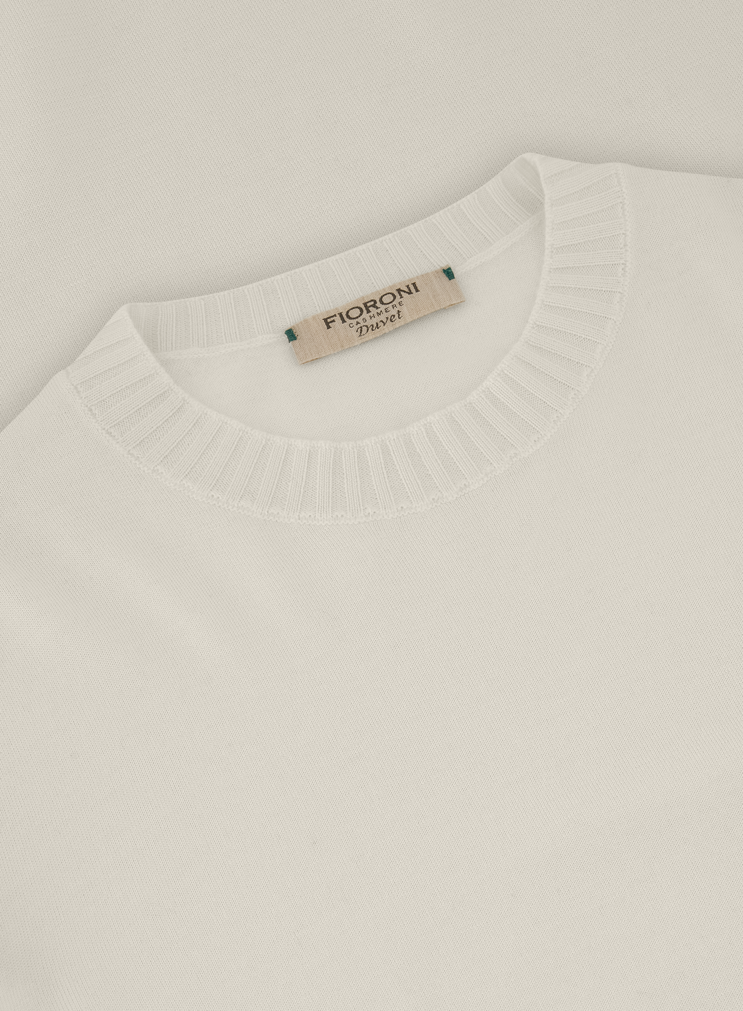 Crewneck met lange mouwen van cashmere | FULL_WIDTH | Wit