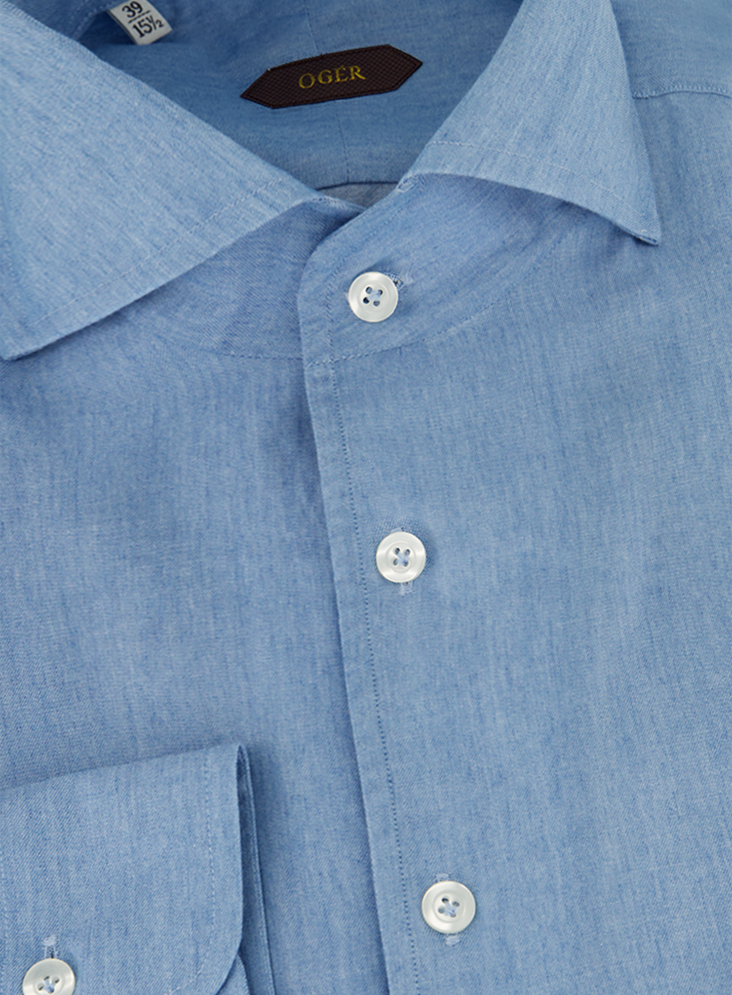 Denim shirt van katoen | FULL_WIDTH | LGHT BLUE DENIM