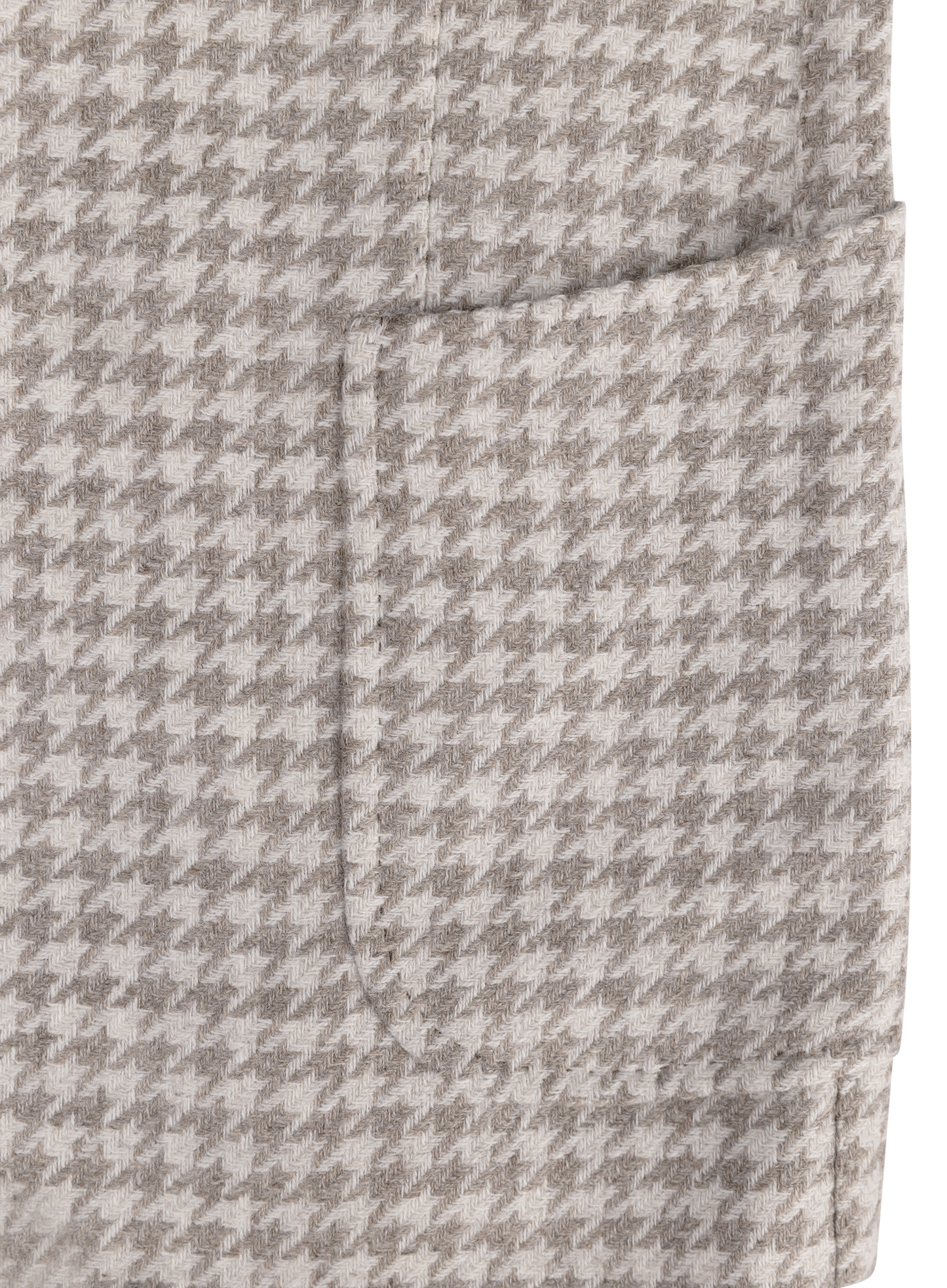 Pied-de-poule jasje van wol en cashmere | FULL_WIDTH | Beige