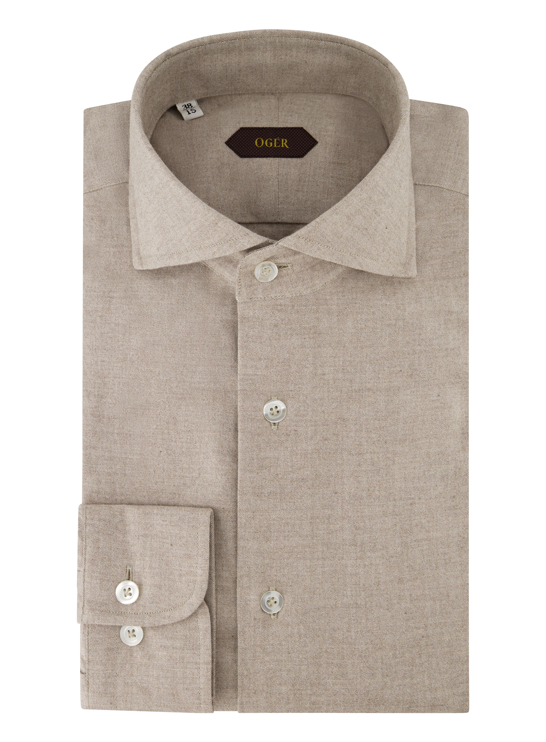 Shirt van katoen | TAUPE