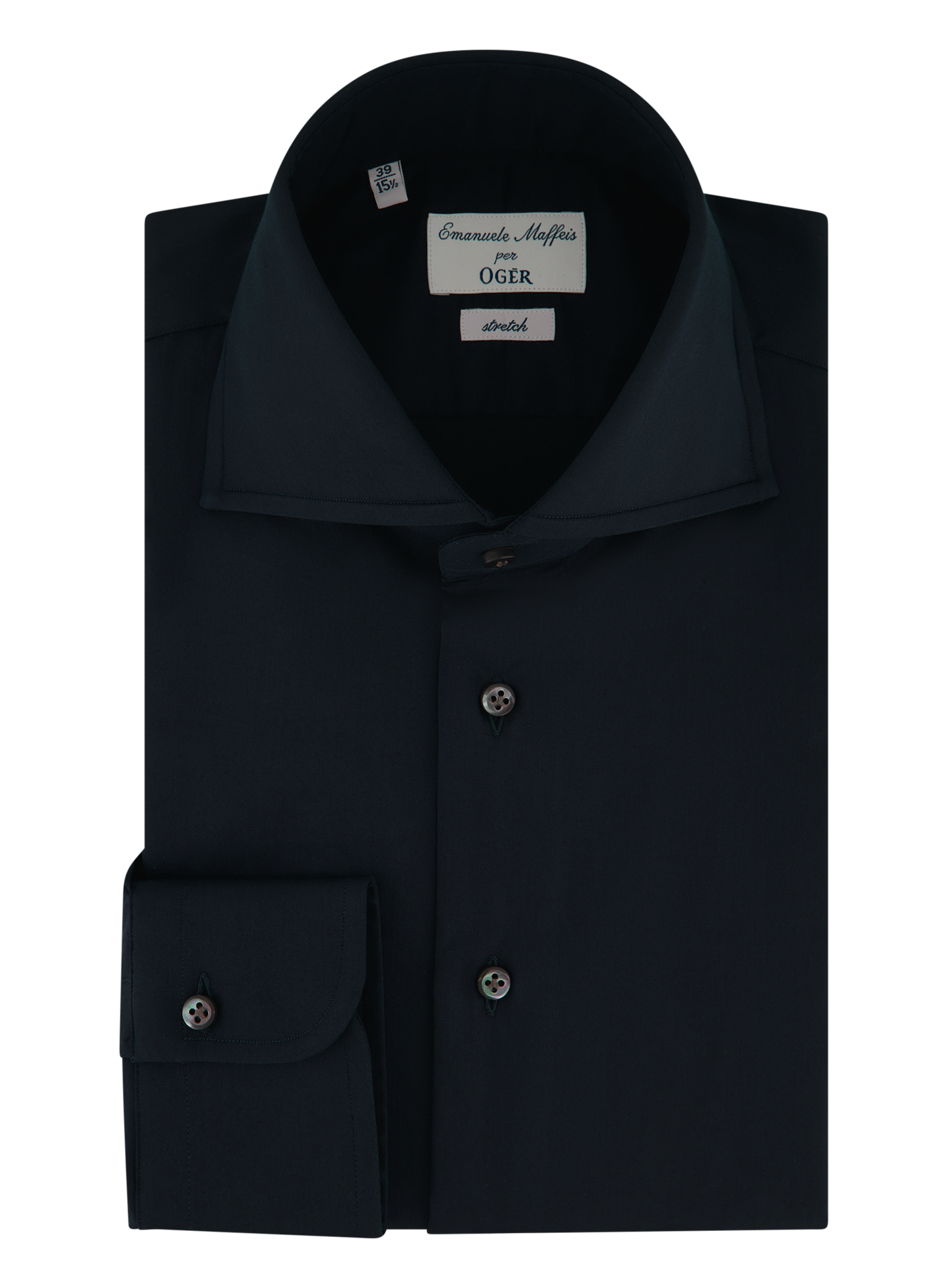 Stretch shirt van katoen | BLUE NAVY