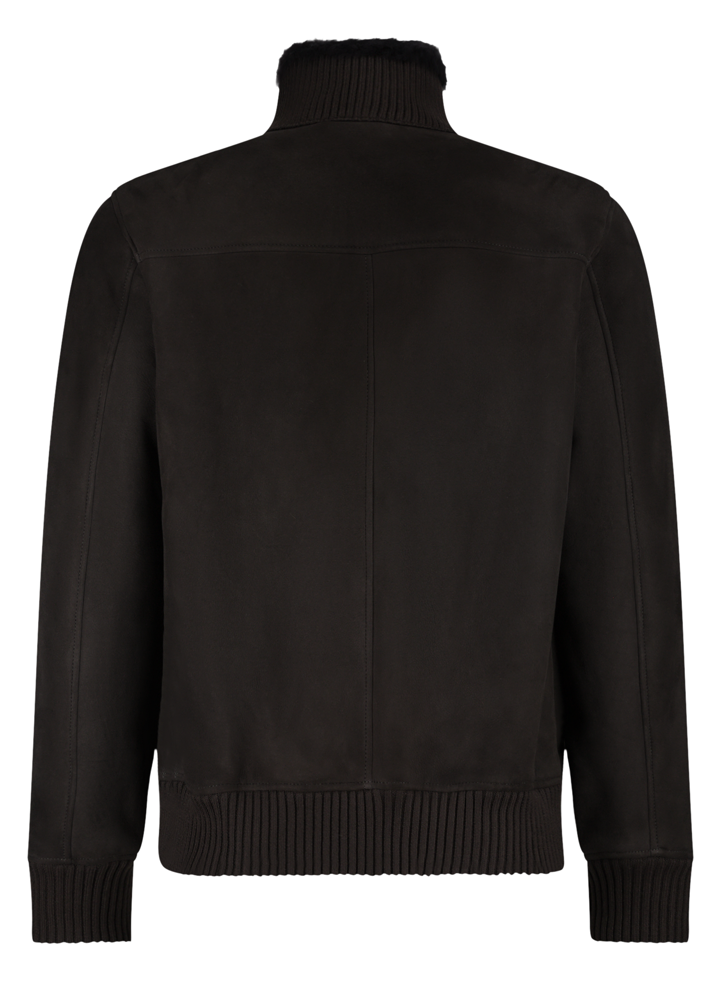AREK shearling jack van suède | Zwart