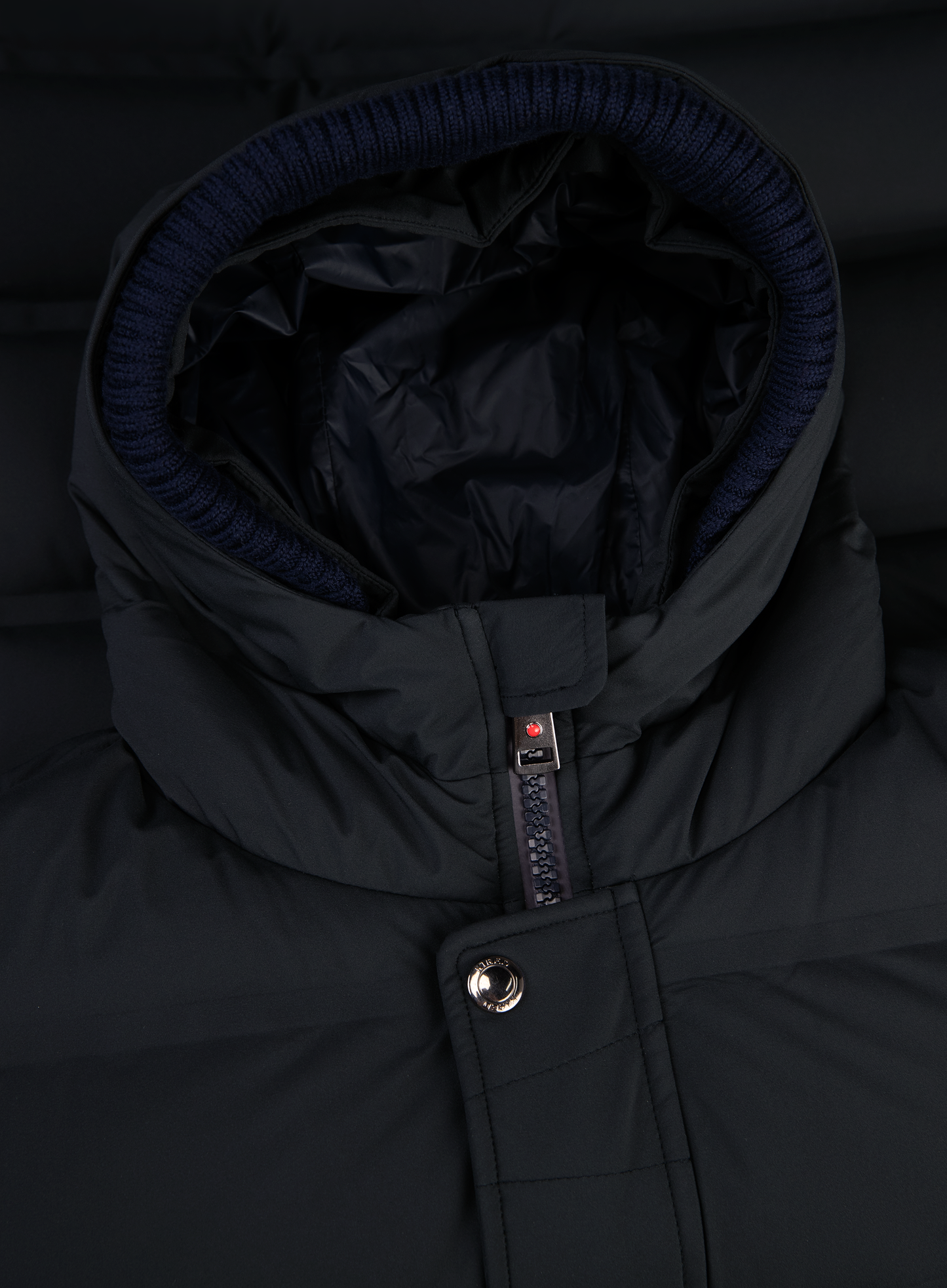 Gewatteerde jas met capuchon | FULL_WIDTH | BLUE NAVY