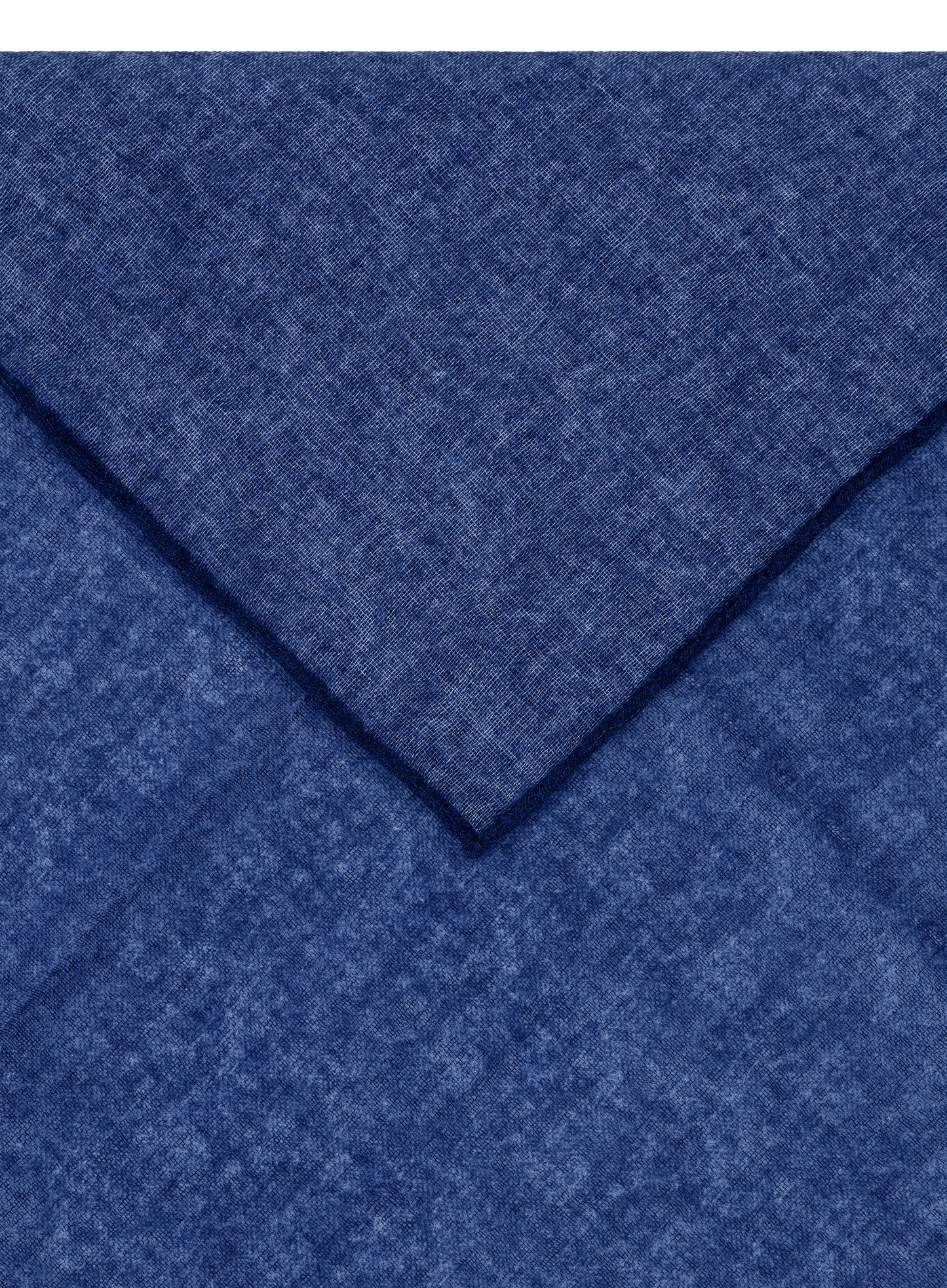 Gemêleerd pochet van wol en zijde | Blauw