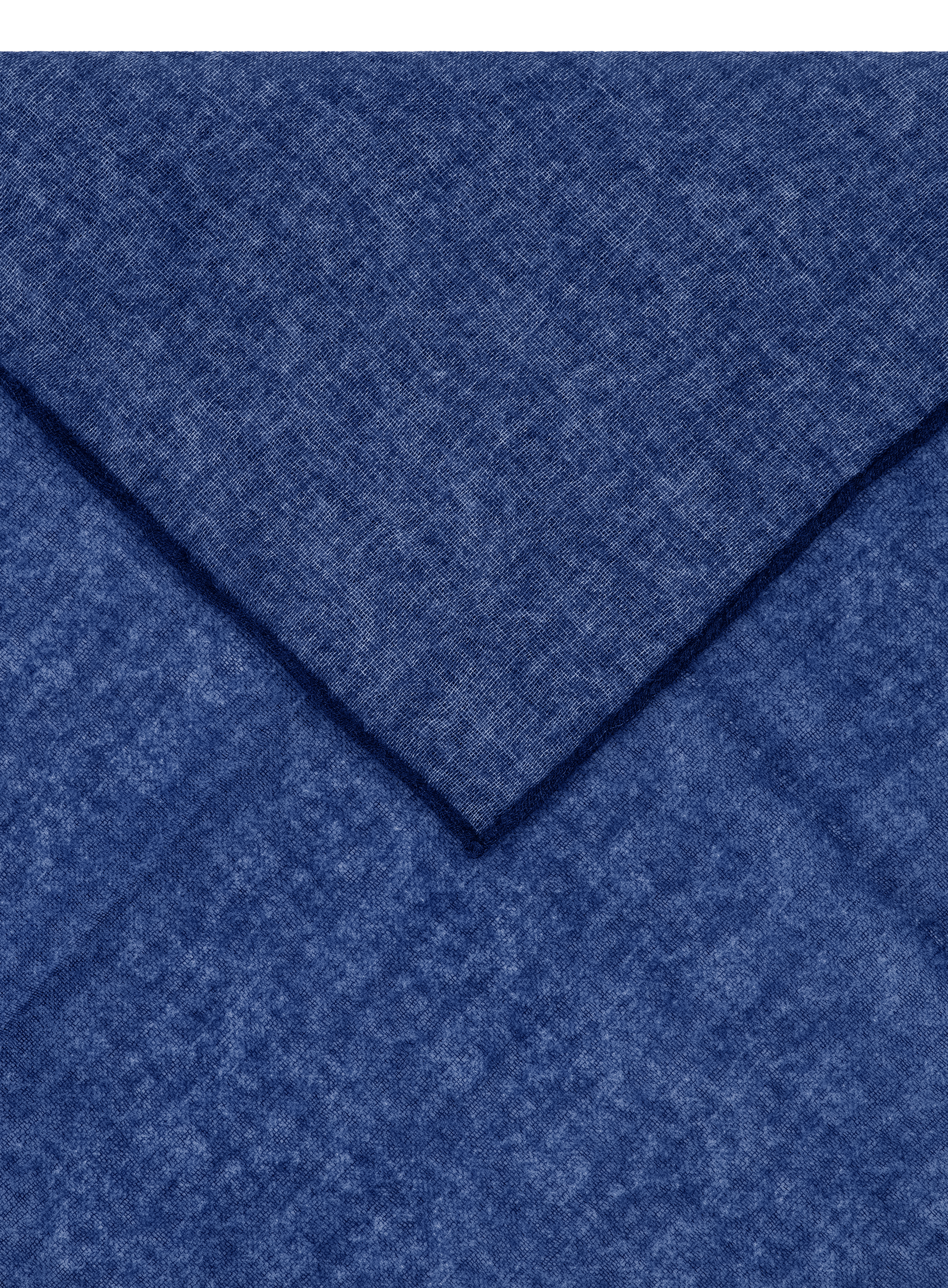 Gemêleerd pochet van wol en zijde | Blauw