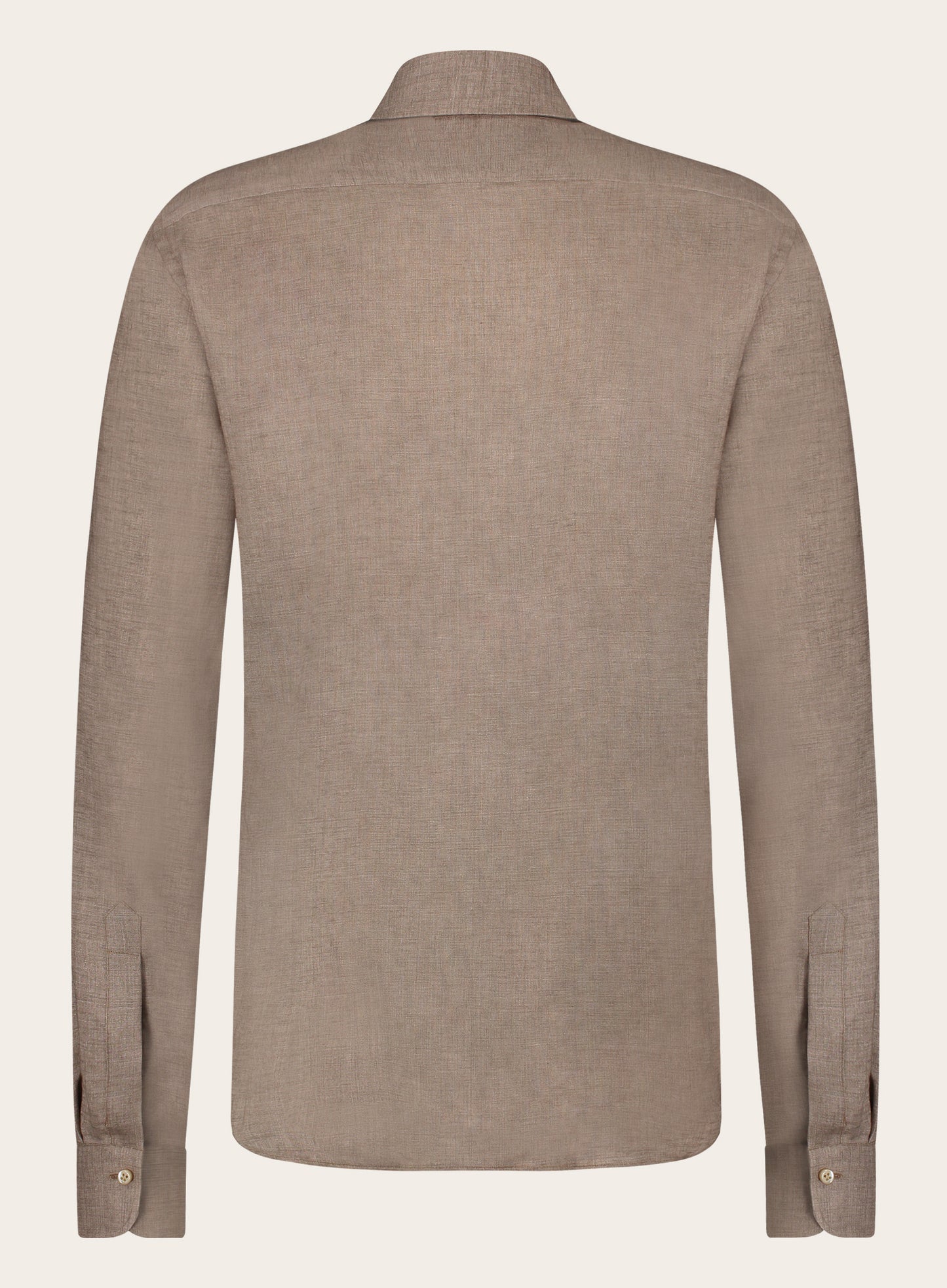 Stretch shirt van linnen | BEIGE-BRUIN