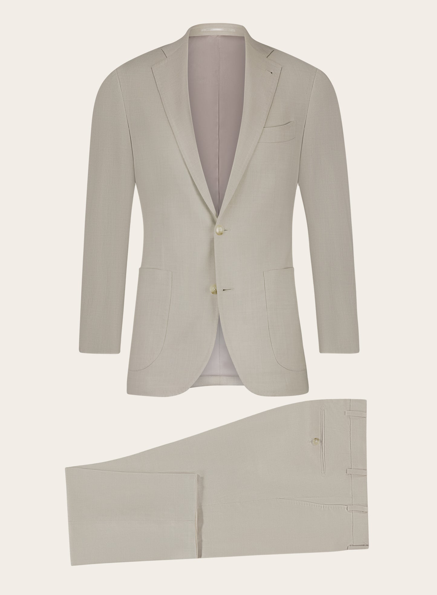 Pak van wol, zijde en linnen | Beige