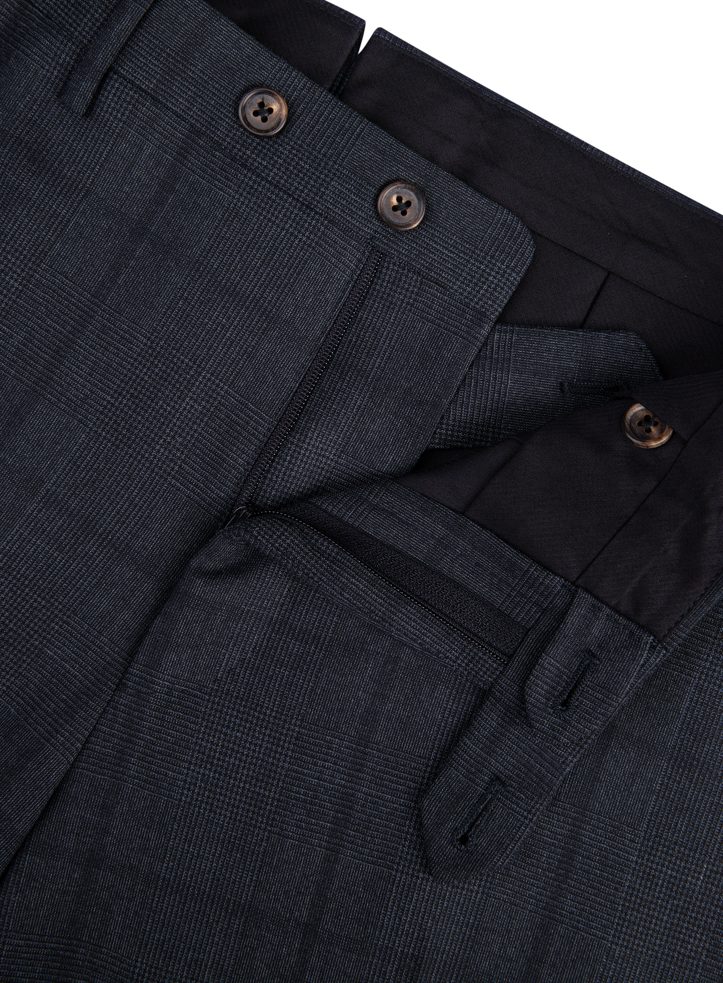 Geruit pak van wol | FULL_WIDTH | Blauw