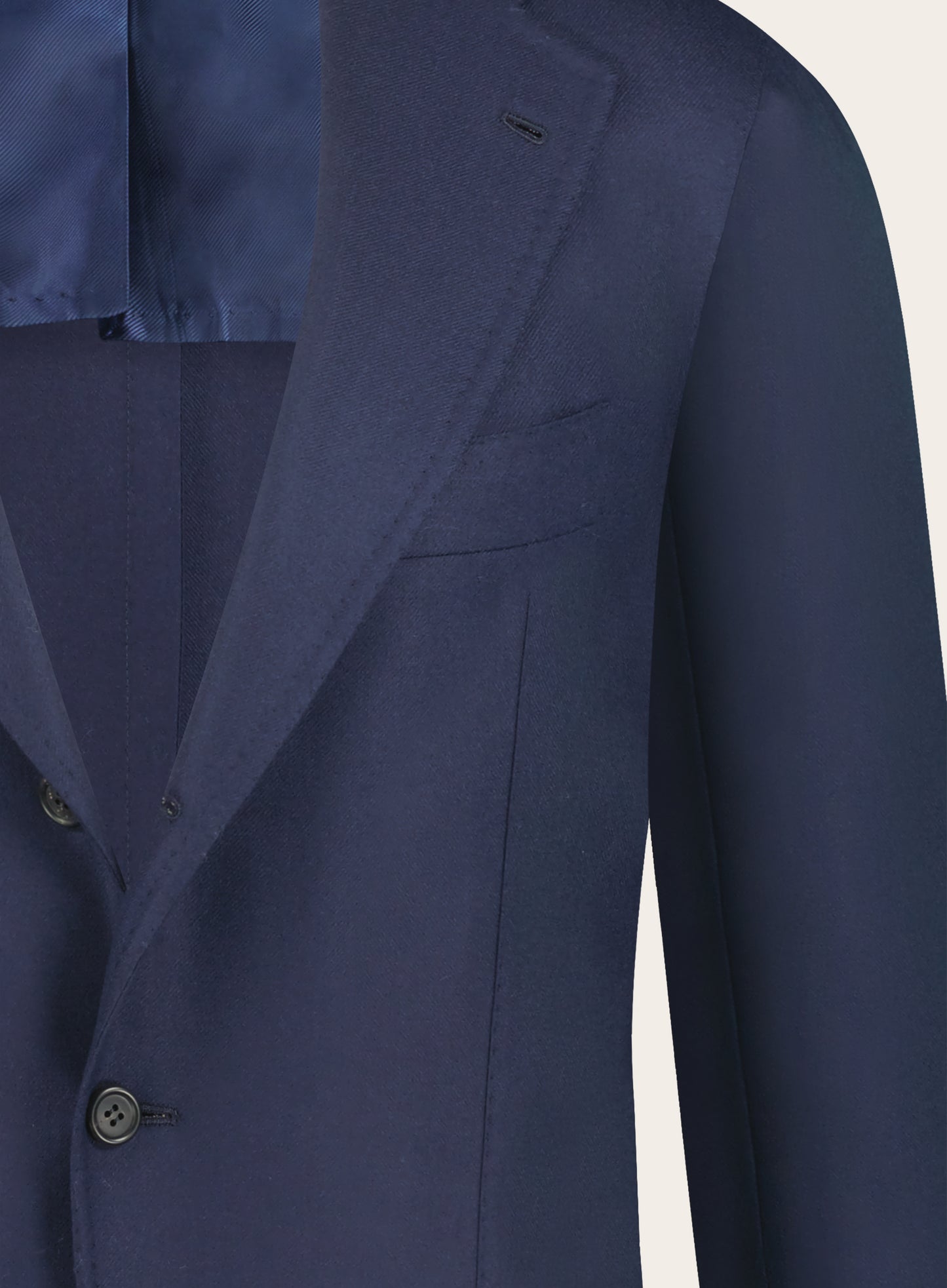 Handgemaakt jasje van wol | BLUE NAVY