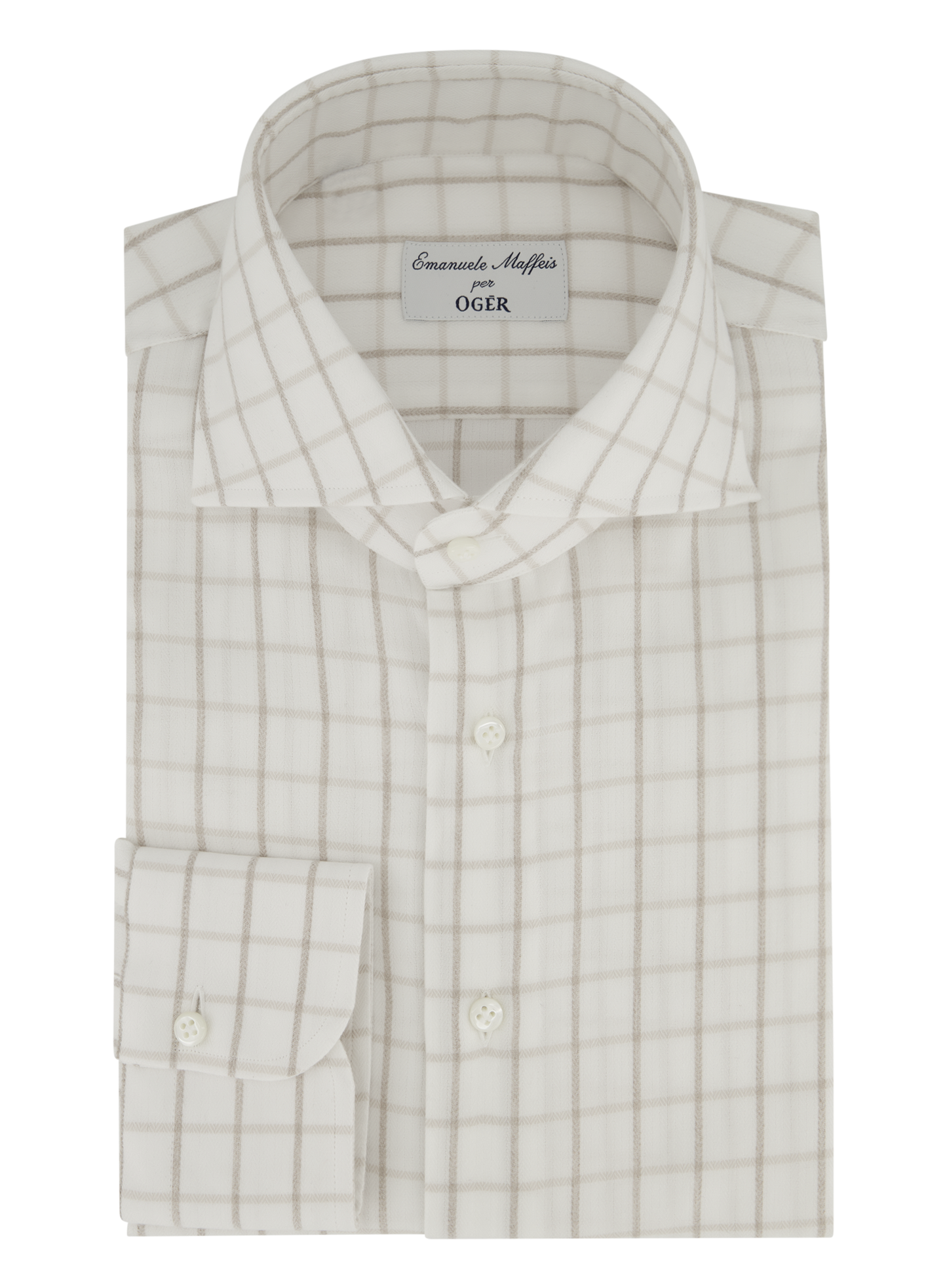 Shirt van katoen en lyocell | ROOM-WIT