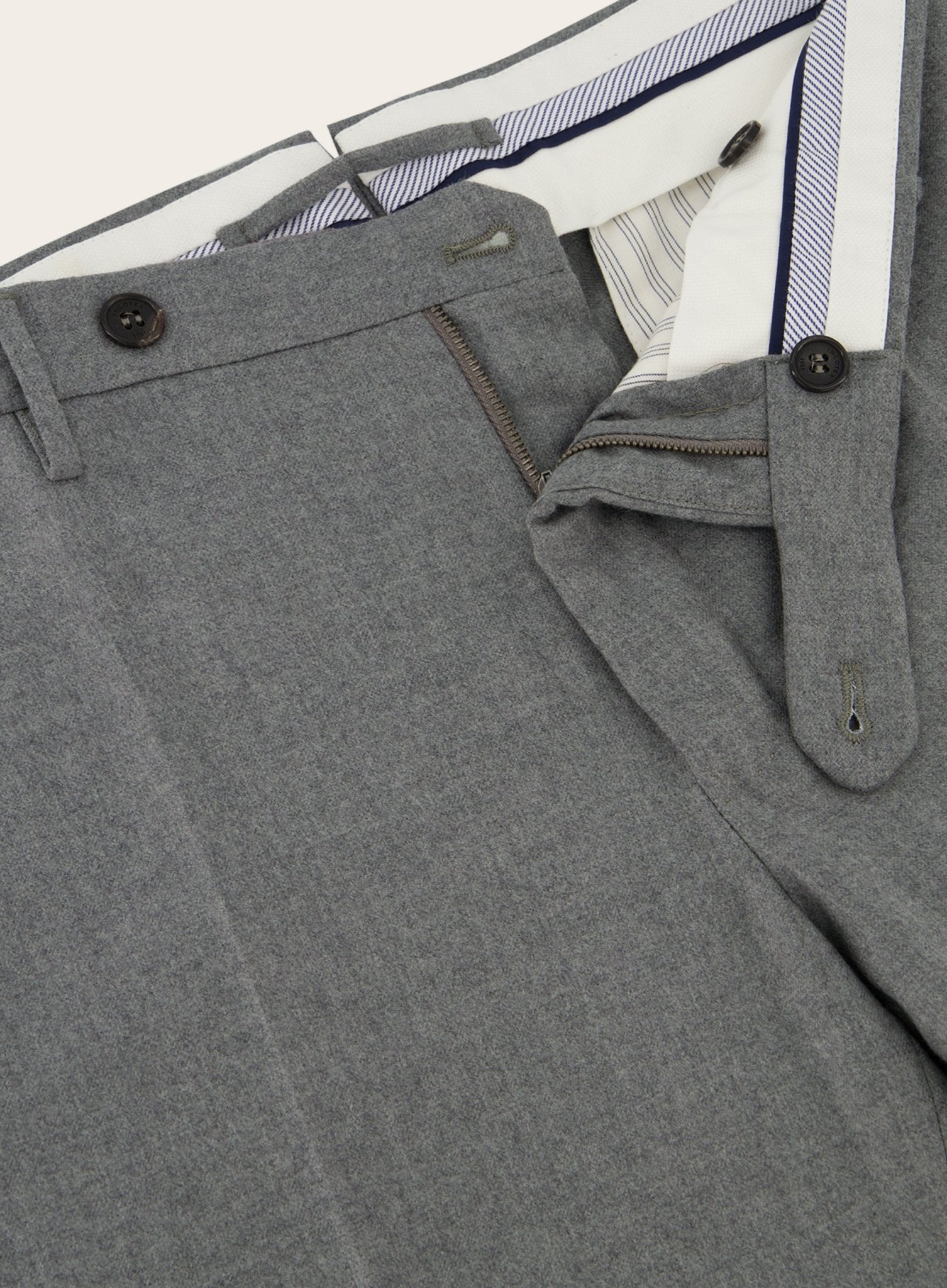 Pantalon van katoen | Grijs