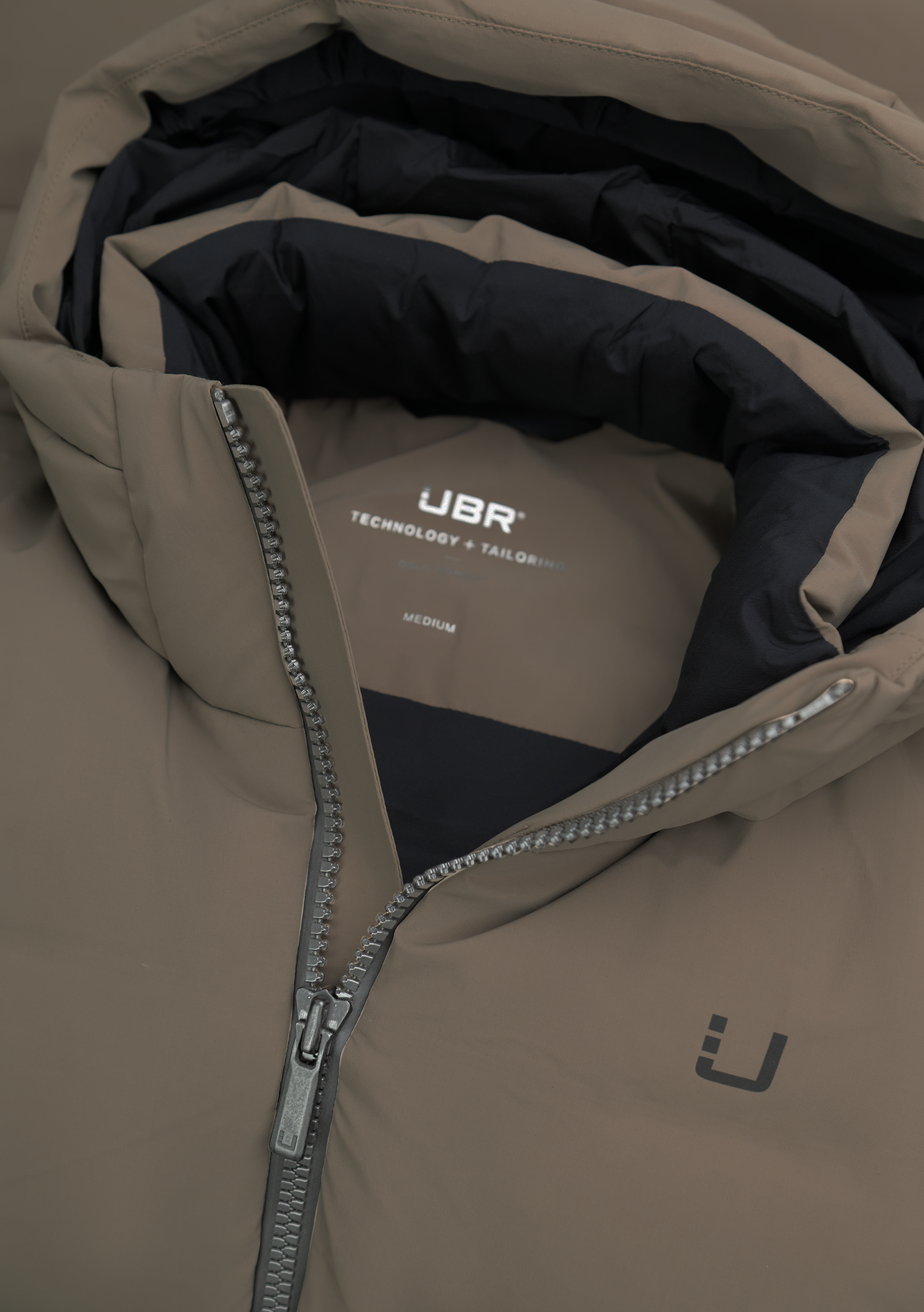 Gewatteerde parka | FULL_WIDTH | Beige