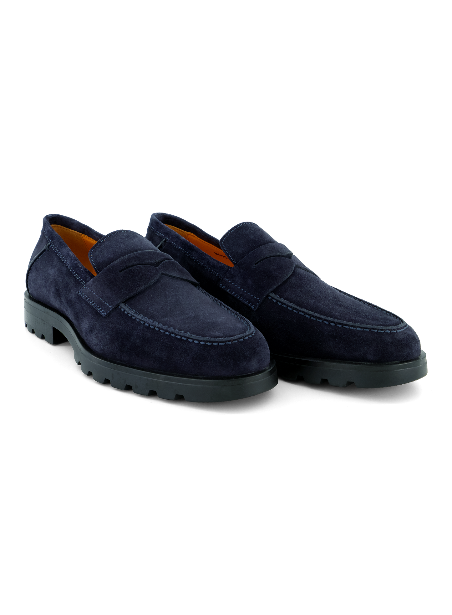 Rock penny loafers van suède | BLUE NAVY