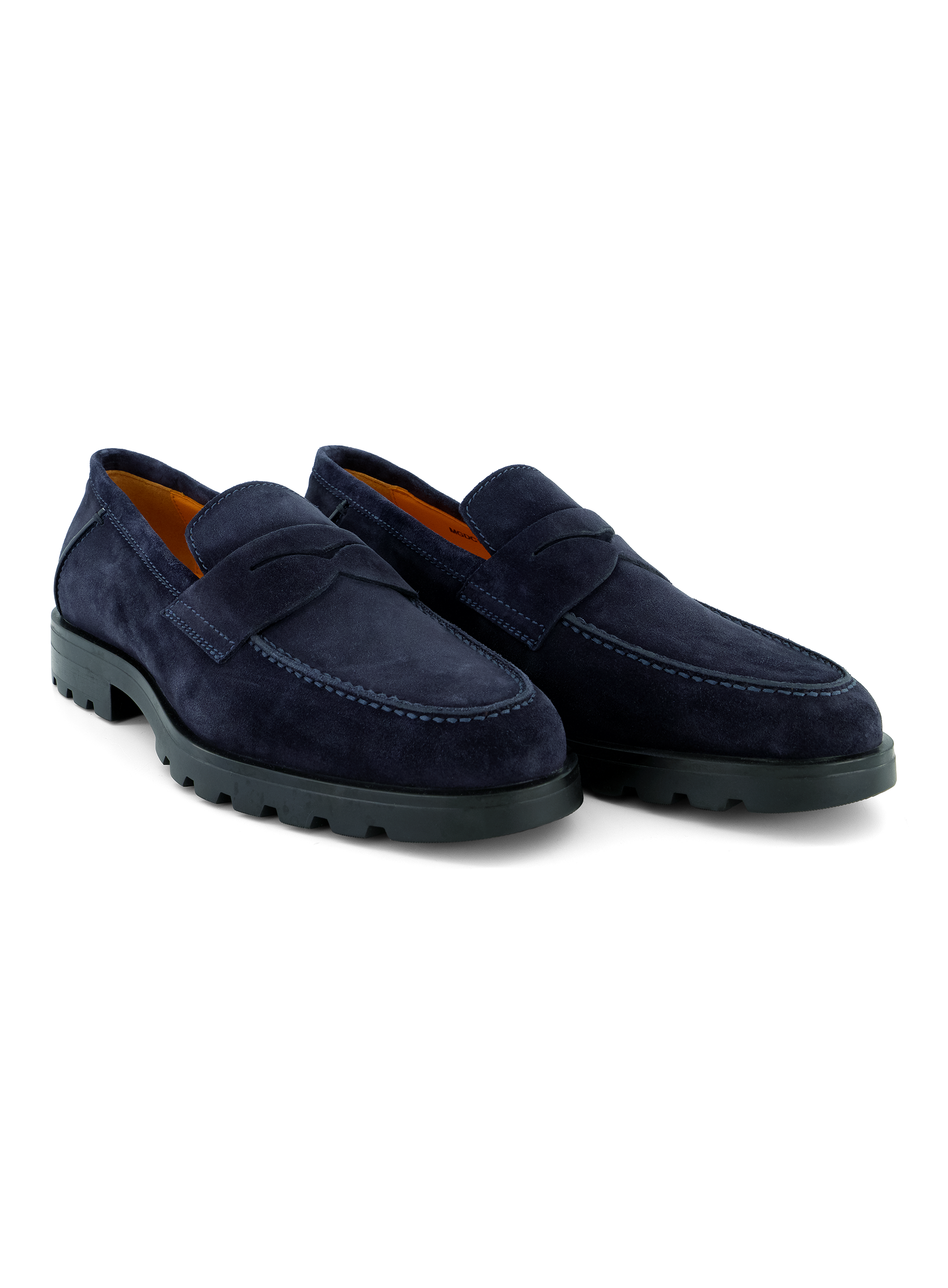 Rock penny loafers van suède | BLUE NAVY