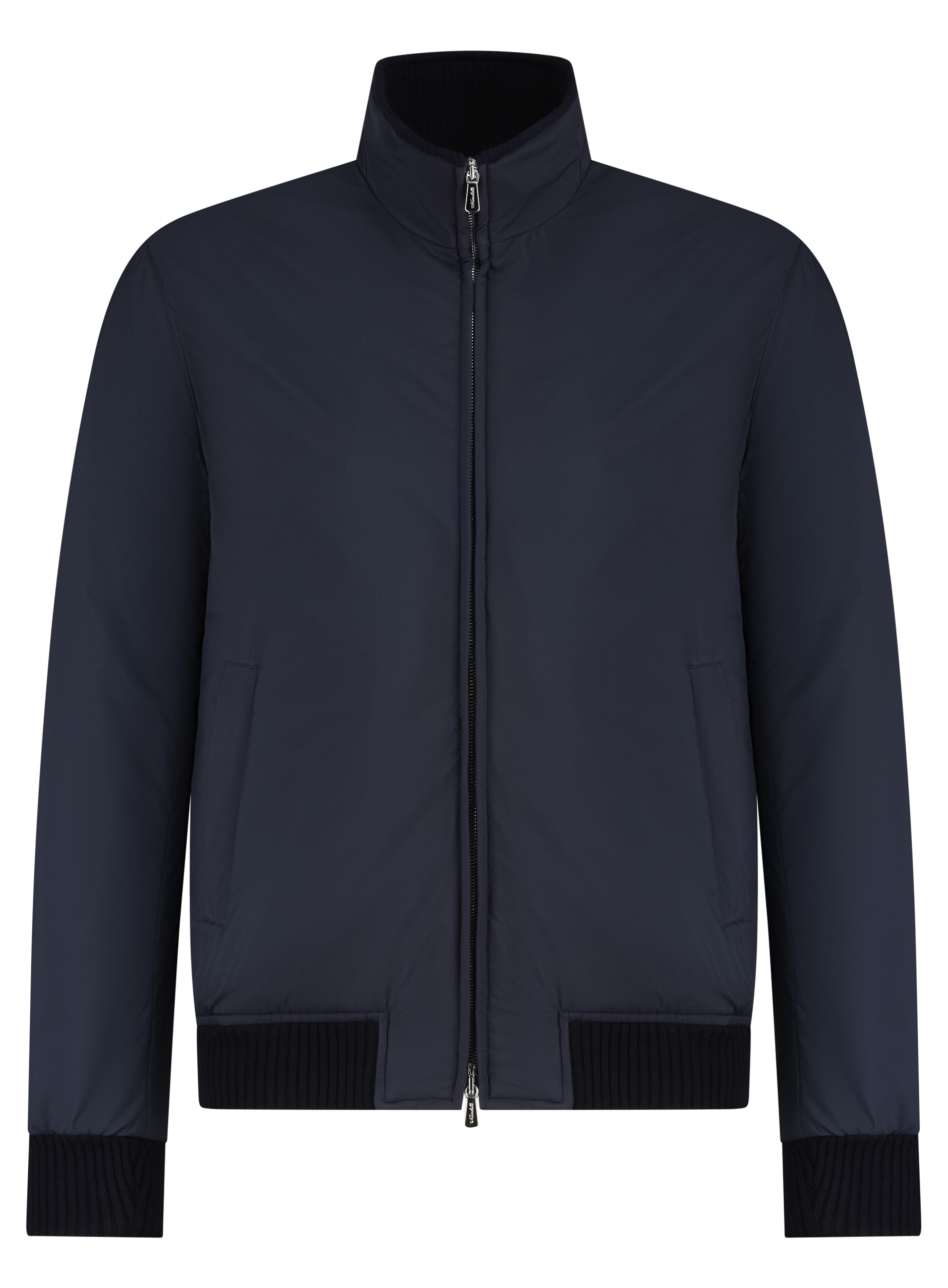 Waterafstotend jack van cashmere | BLUE NAVY