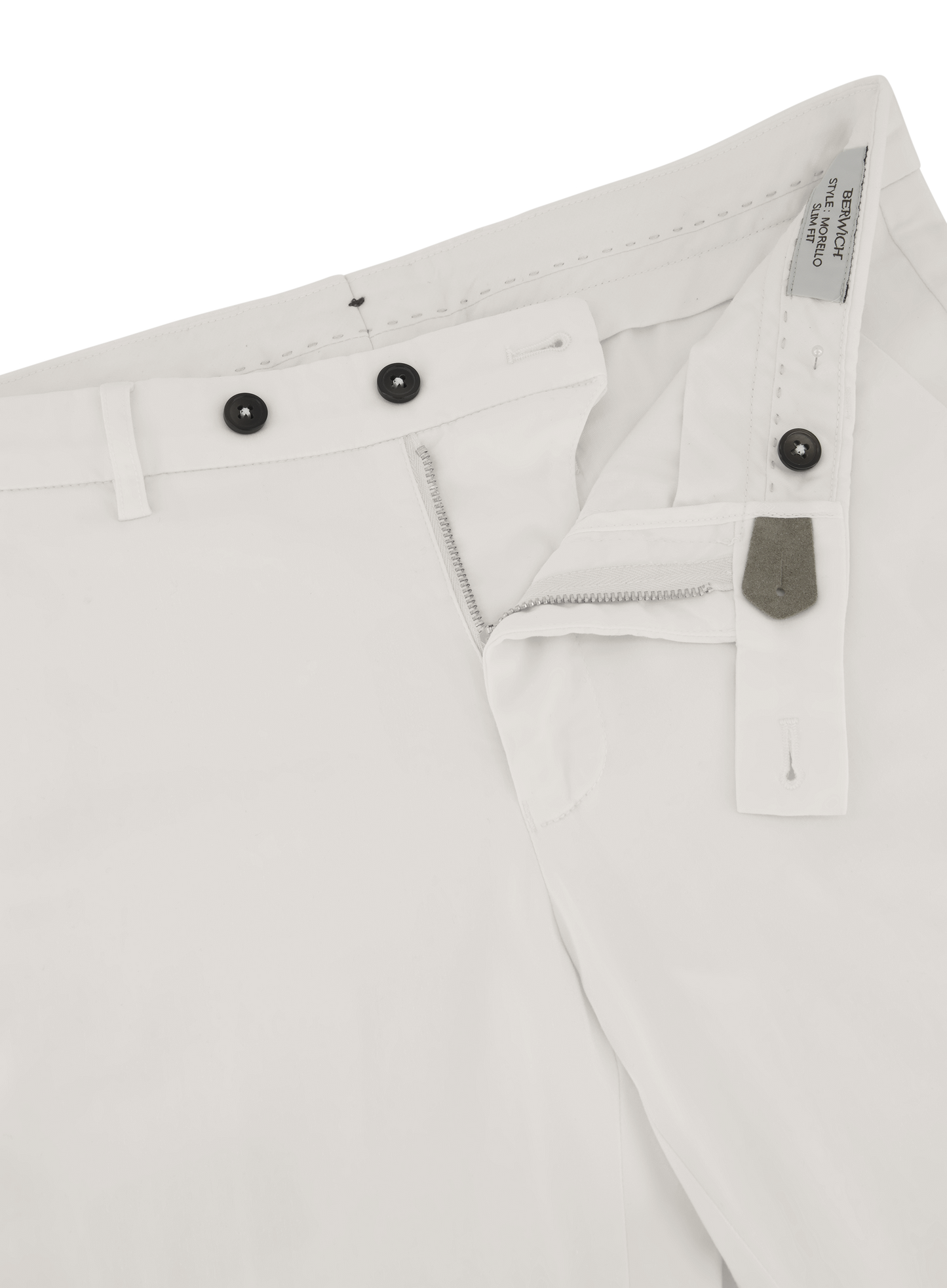 Pantalon van katoen en lycocell | FULL_WIDTH | Wit