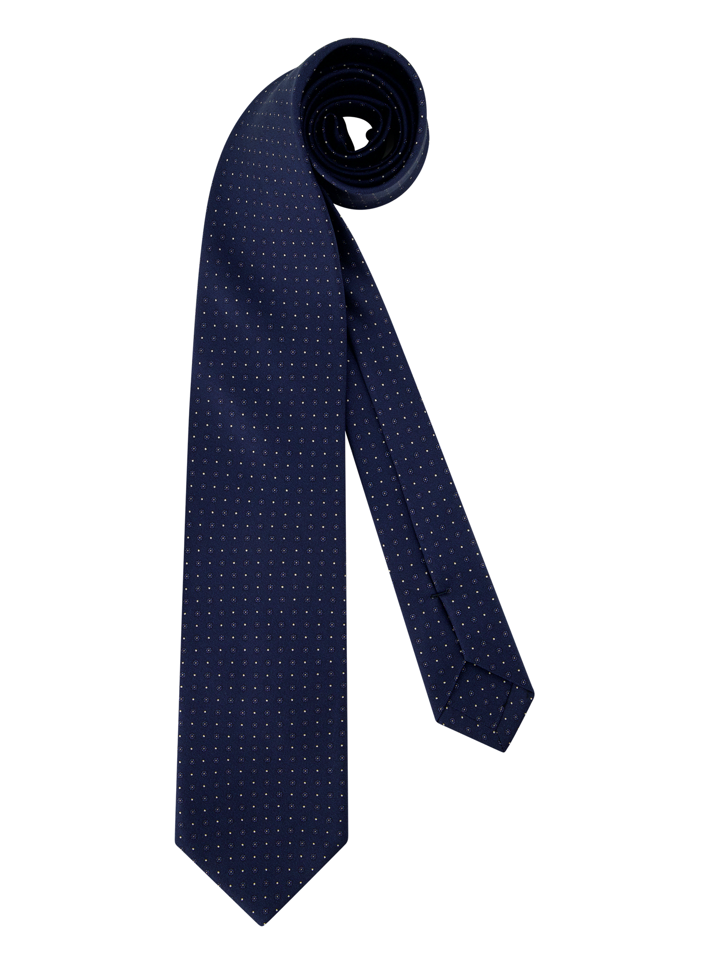 Zijde Stropdas met Bloemenprint | Blauw