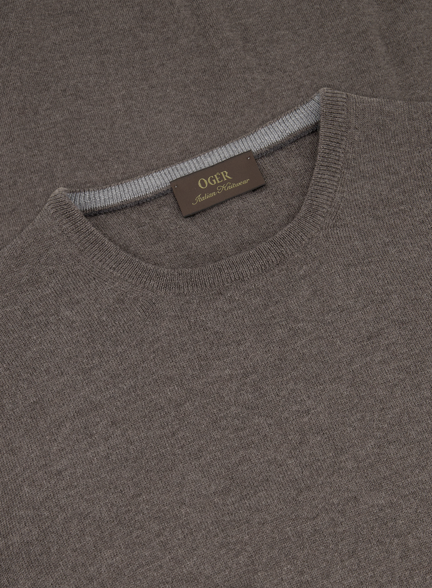 Longsleeve crewneck van wol | FULL_WIDTH | Beige-Bruin