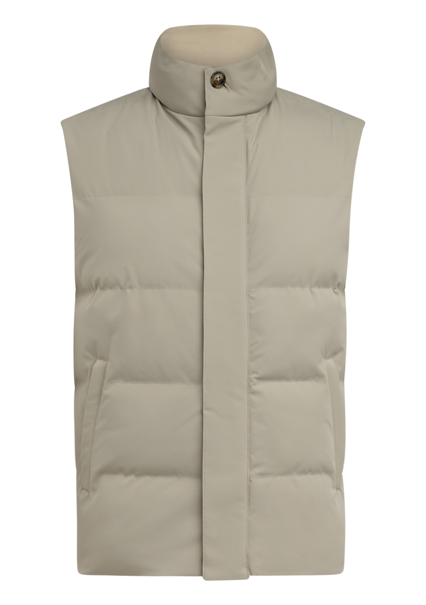 Gewatteerde bodywarmer | L.BEIGE