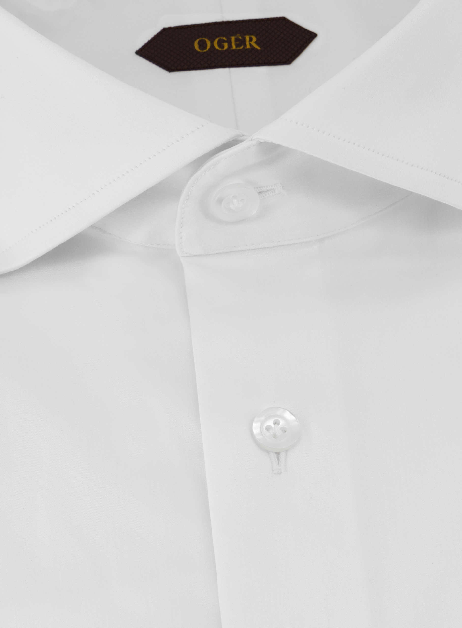 Shirt van katoen met stretch | FULL_WIDTH | Wit