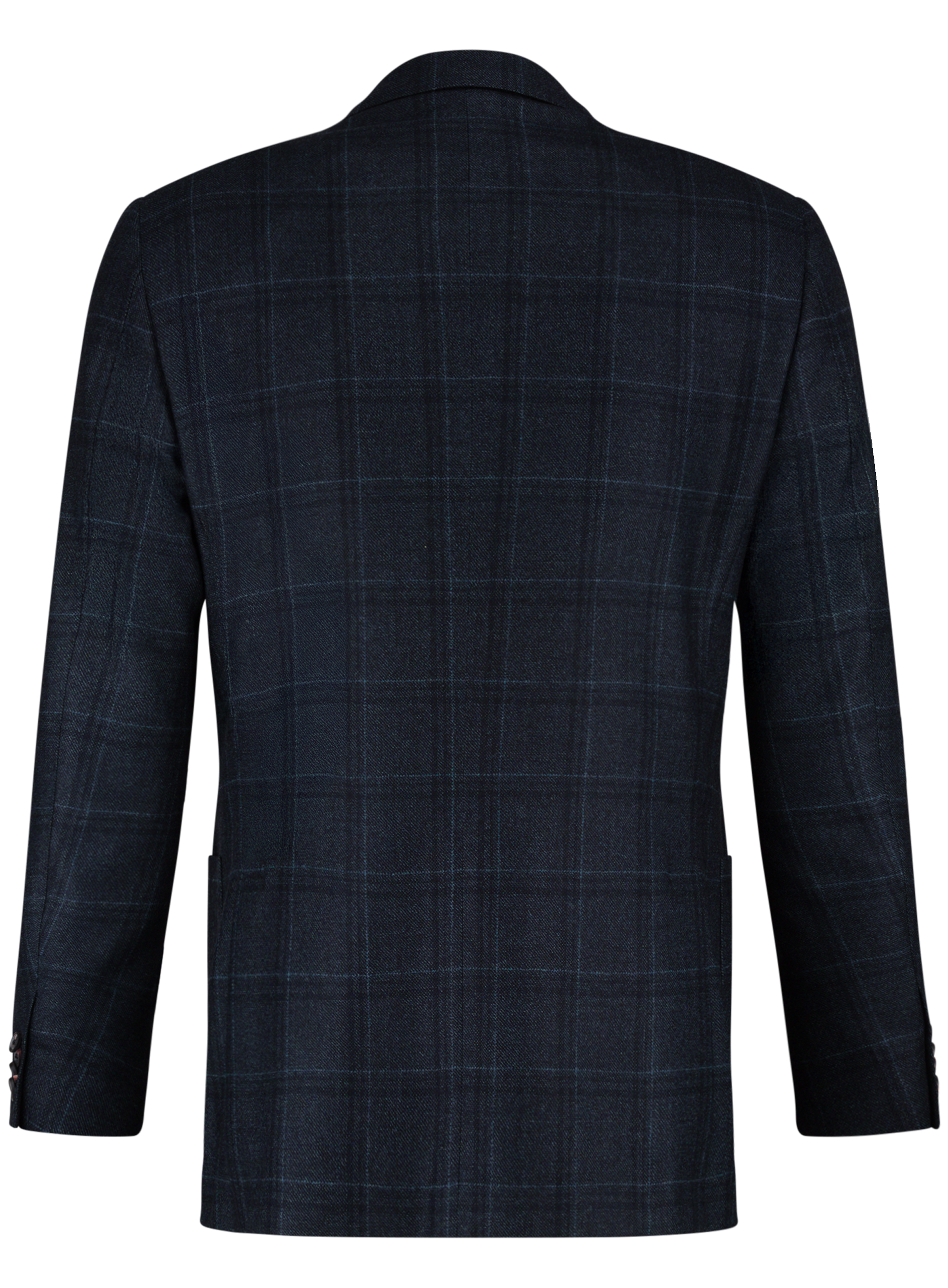 Geruit jasje van wol | BLUE NAVY